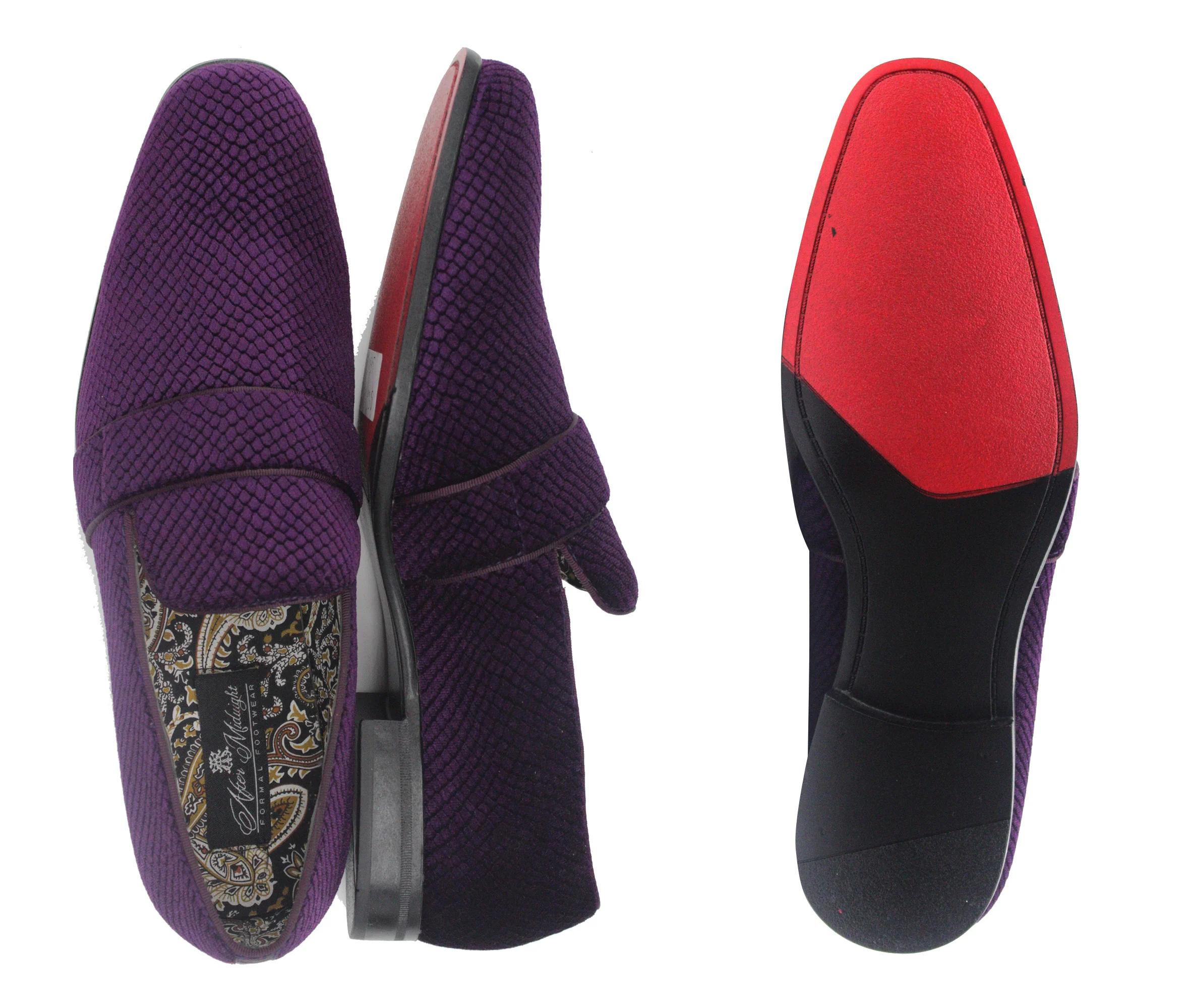 AFTER MIDNIGHT,PLAIN TOE-SLIP ON-SHOES-6831-PURPLE - Image 2