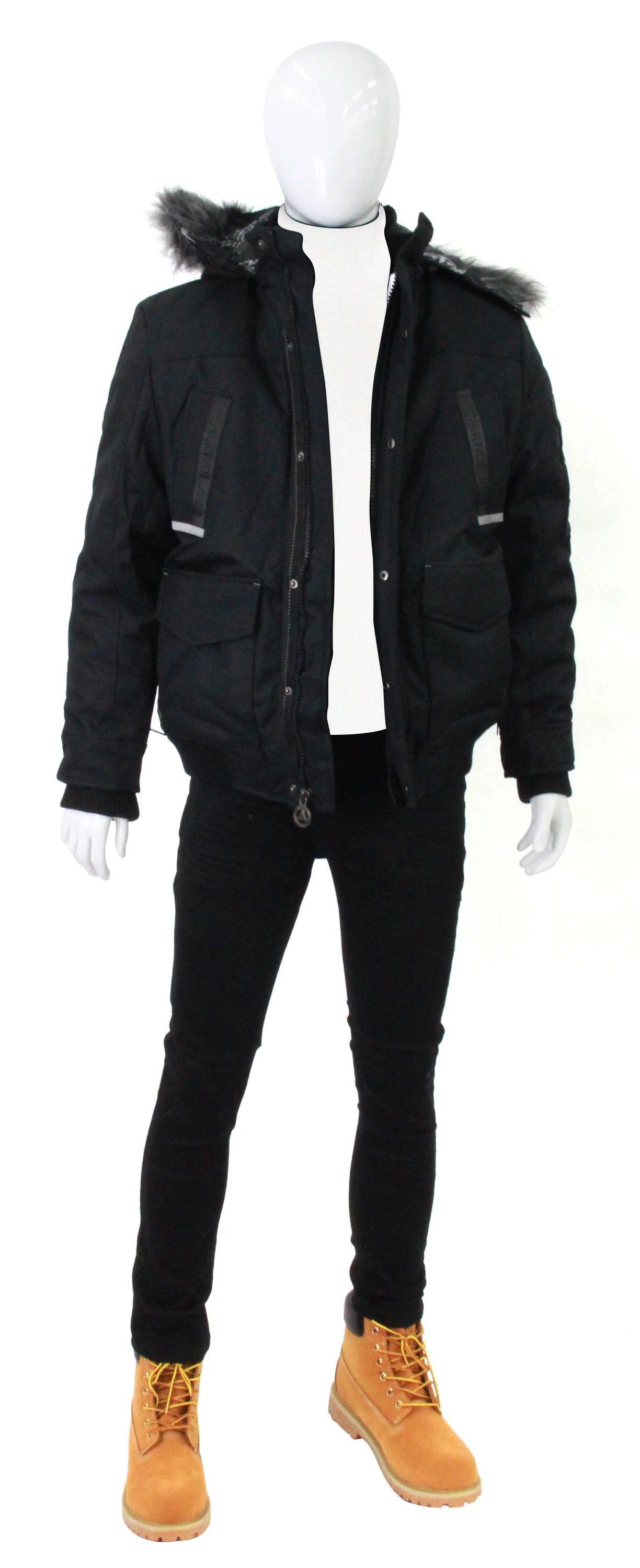AWAKNDLAND,PATCH POCKET-CASUAL-CASUAL JKTS-AM1050-BLACK