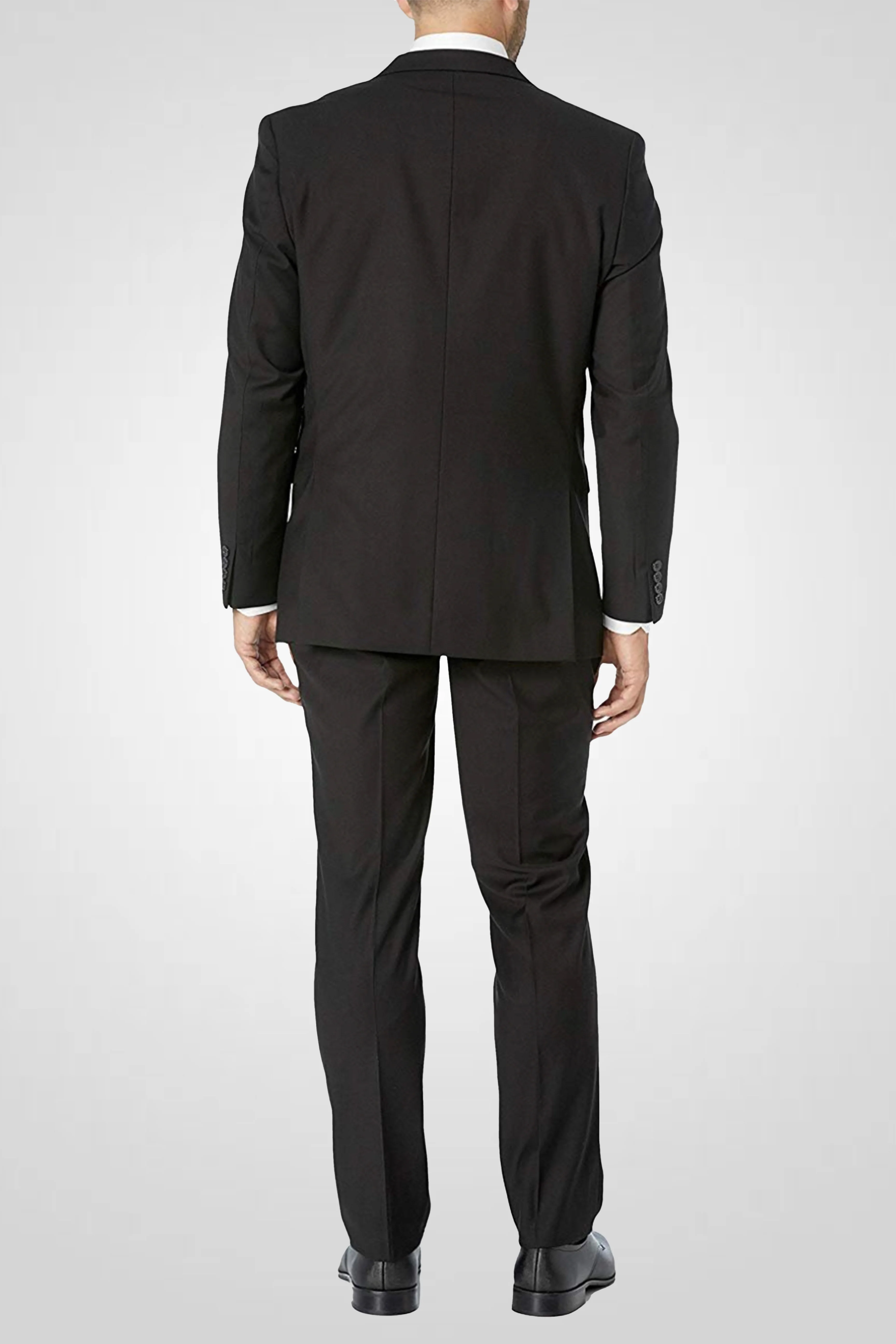 CAPITANO,SOLID-2BV-DRESSY SUITS-S00802-BLACK - Image 4