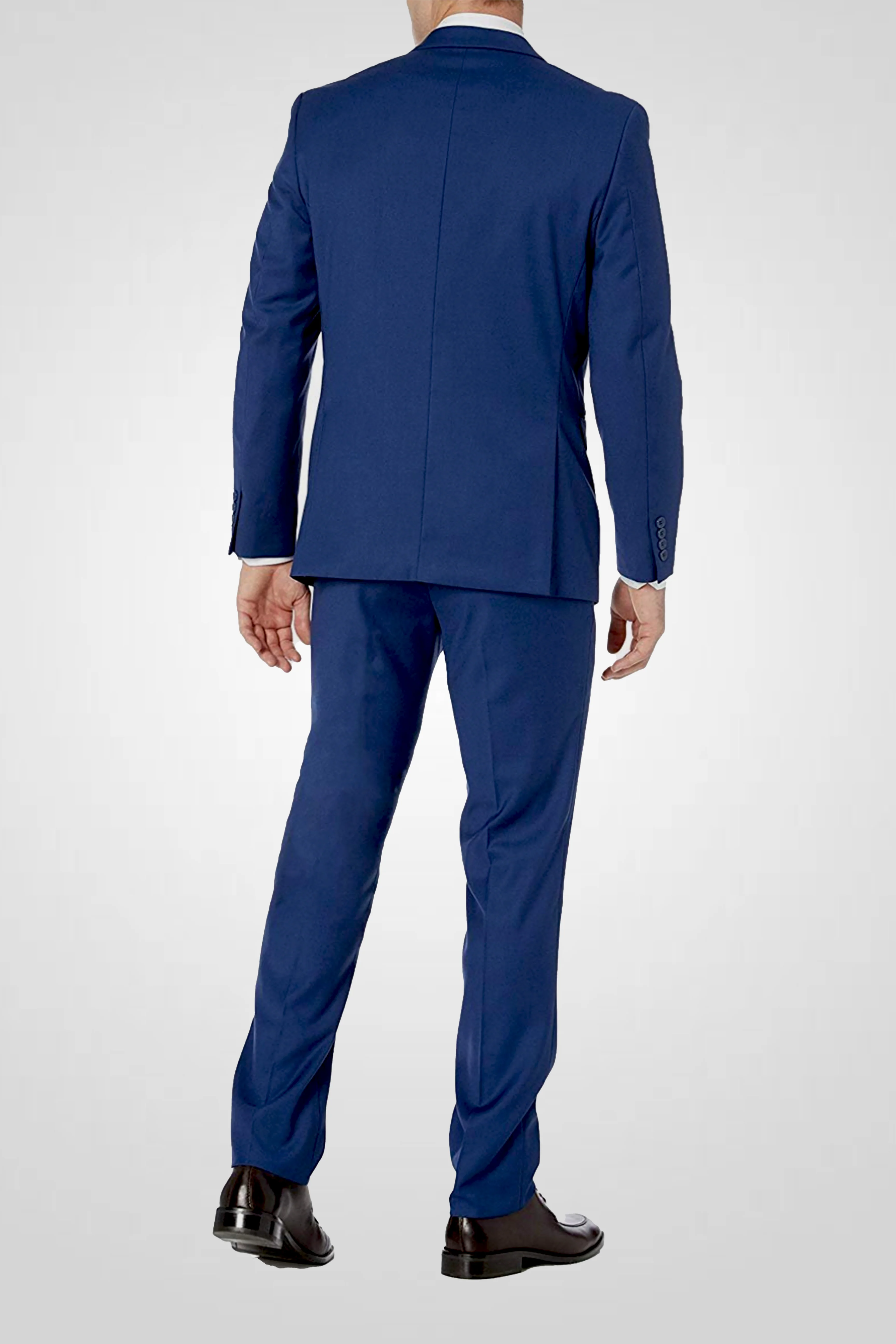 Capitano Solid 2 two-buttons Slim Fit Suit , 2BV-DRESSY SUITS-S00802-MIDNIGHT BLUE - Image 5