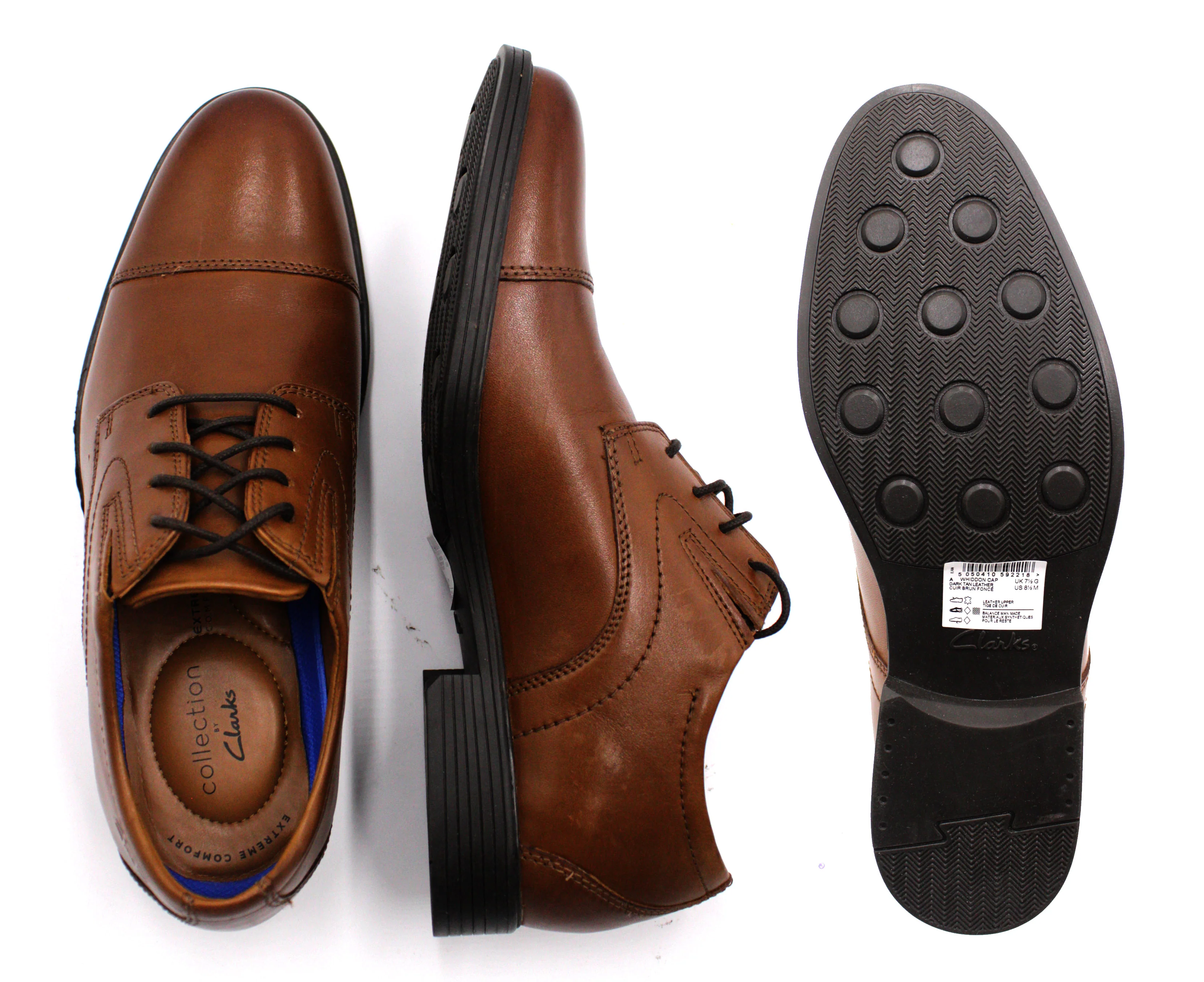 CLARKS,CAP TOE-LACE UP-SHOES-WHIDDONCAP913-TAN - Image 2