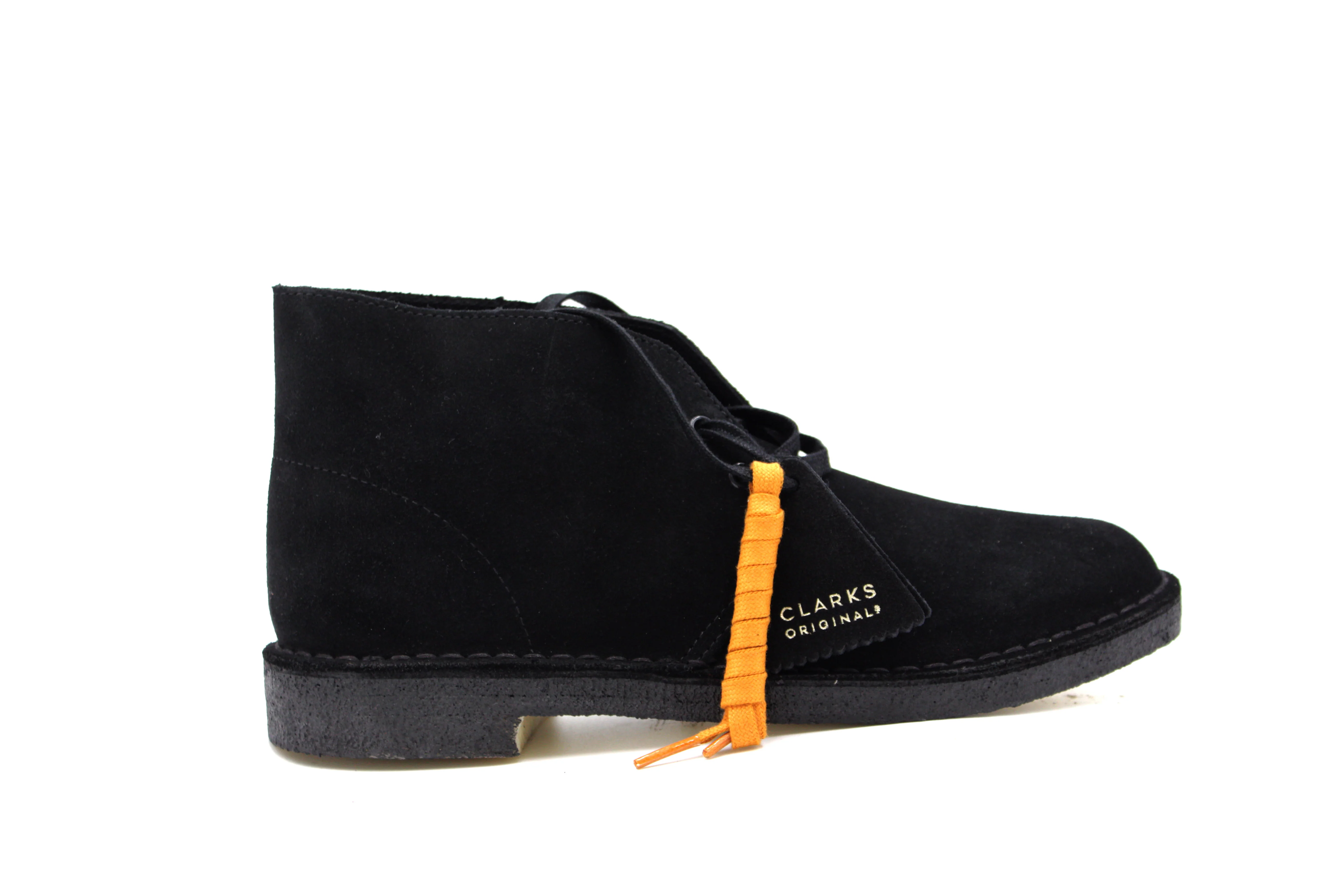 CLARKS OF ENGLAND,Z---SHOES-DESERT BOOT-480-BLK SUED