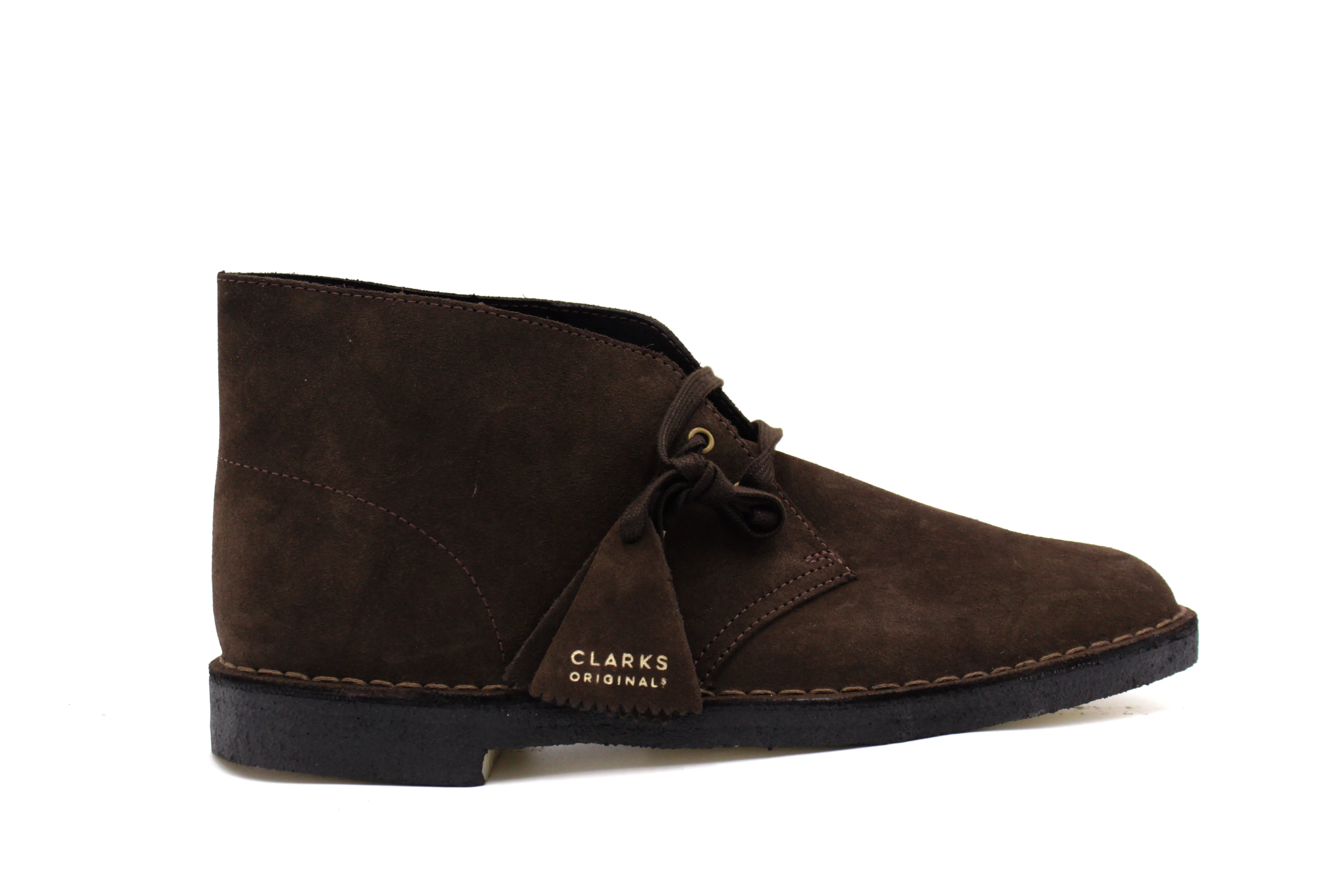 CLARKS OF ENGLAND,Z---SHOES-DESERT BOOT-485-BRO SUED