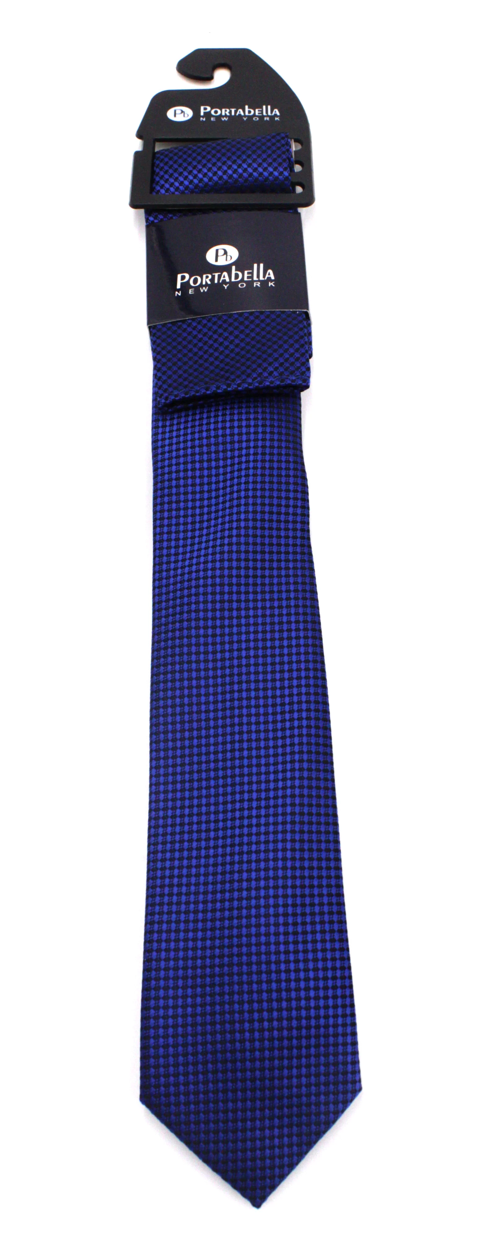 PORTABELLA,Z---NECKWEAR-FANCY TIE-BLUE