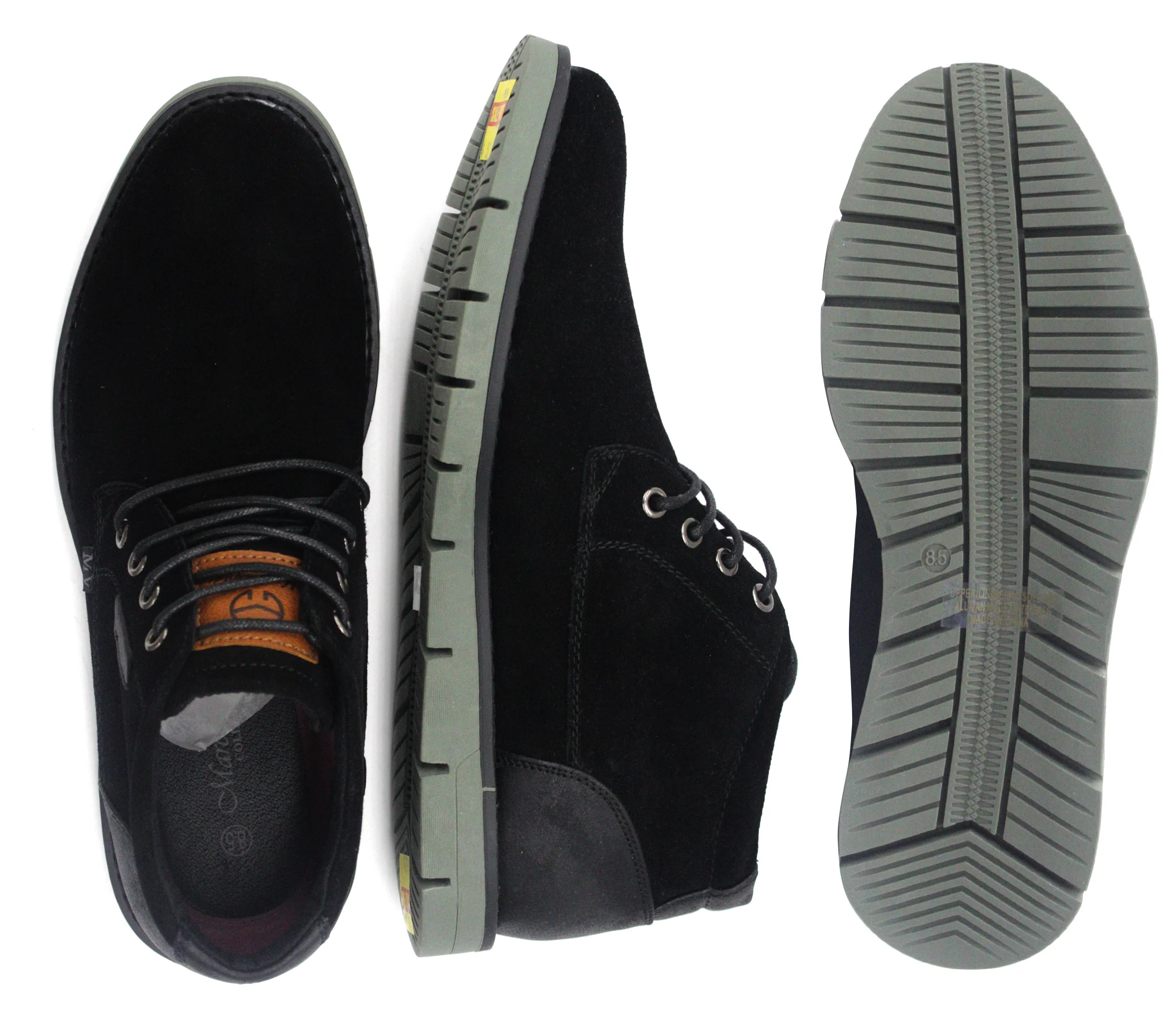 EDDIE MARC &CO., INC,PLAIN TOE-LACE UP-SHOES-64065-BLACK - Image 2