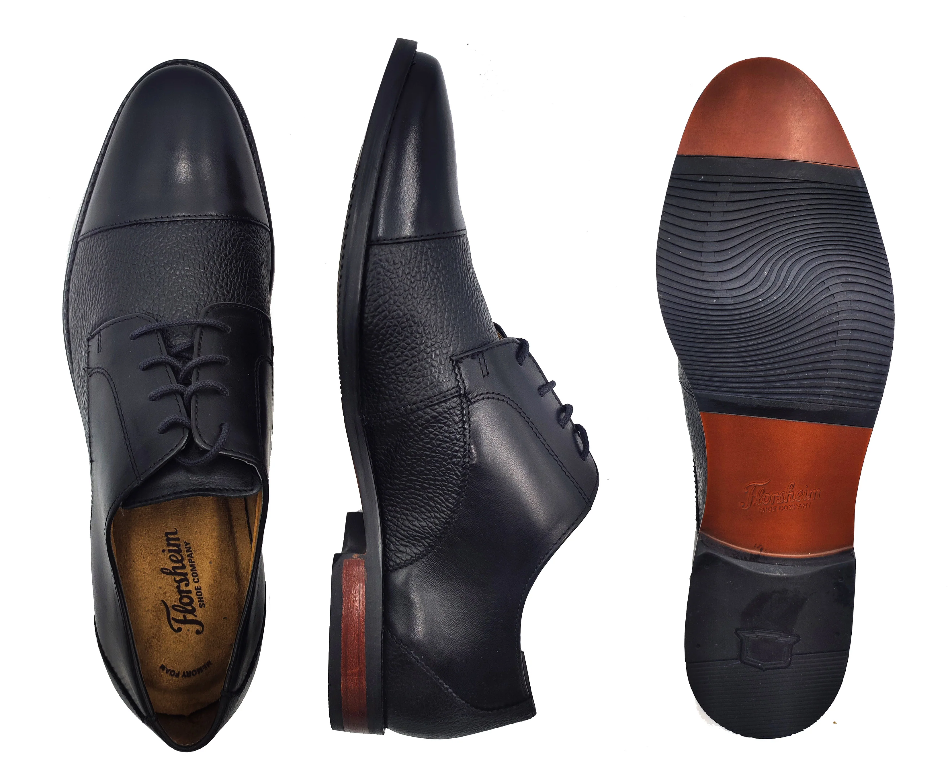FLORSHEIM,CAP TOE-LACE UP-SHOES-MATERAICAP11879-BLACK - Image 2