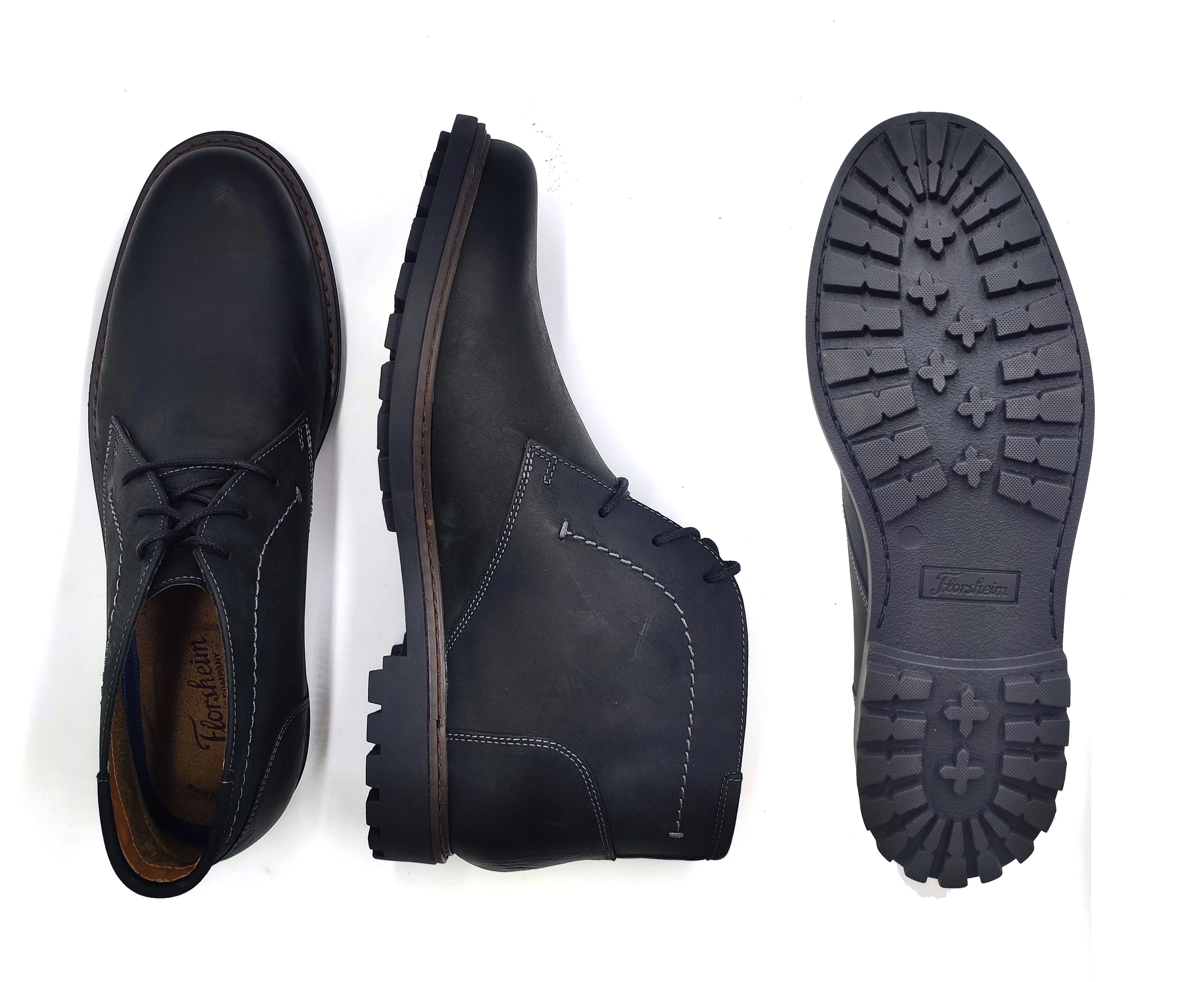 FLORSHEIM,PLAIN TOE-LACE UP-SHOES-FIELDCHUKA11927-BLACK - Image 2