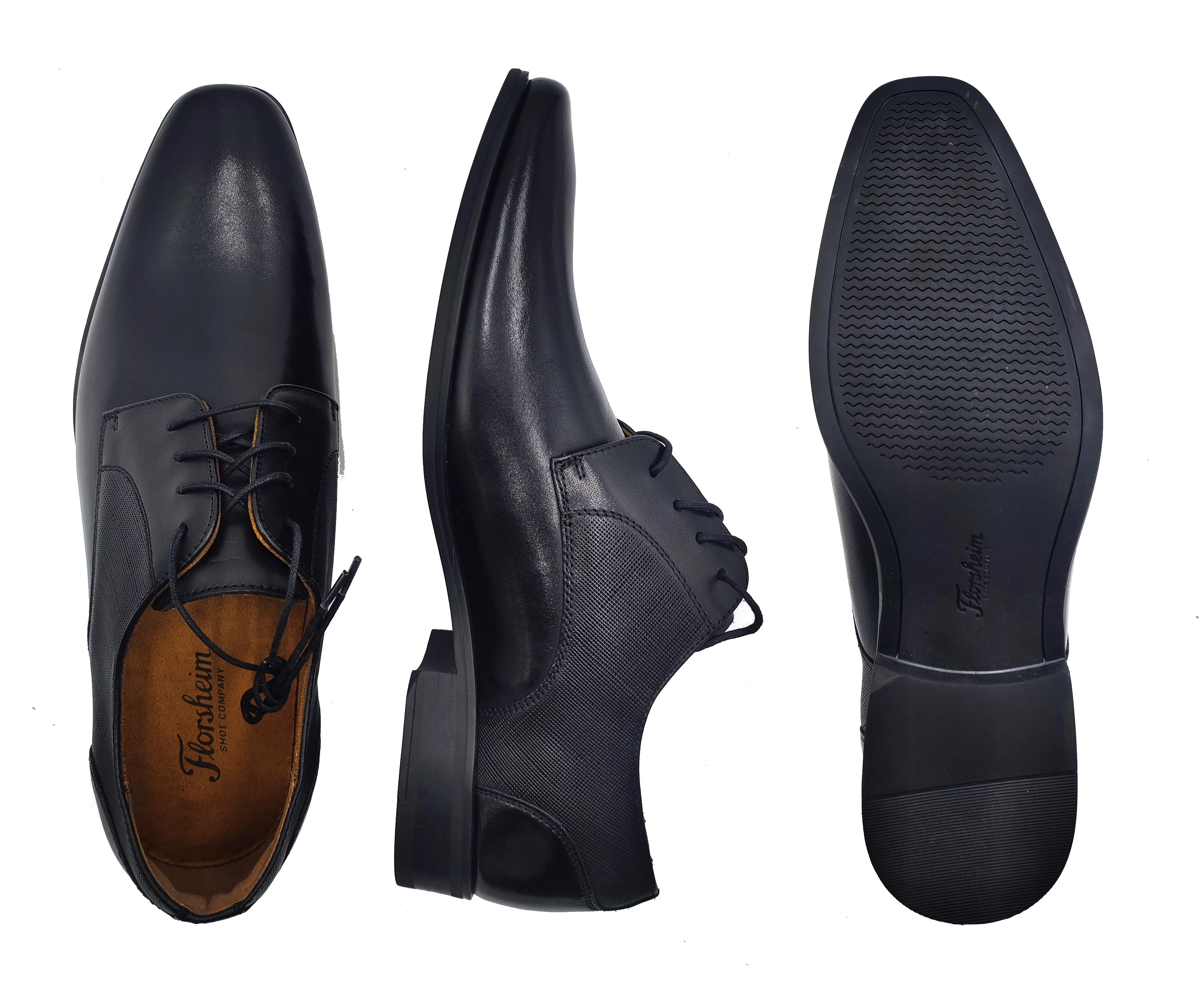 FLORSHEIM,PLAIN TOE-LACE UP-SHOES-JACKSONPL11925-BLACK - Image 2
