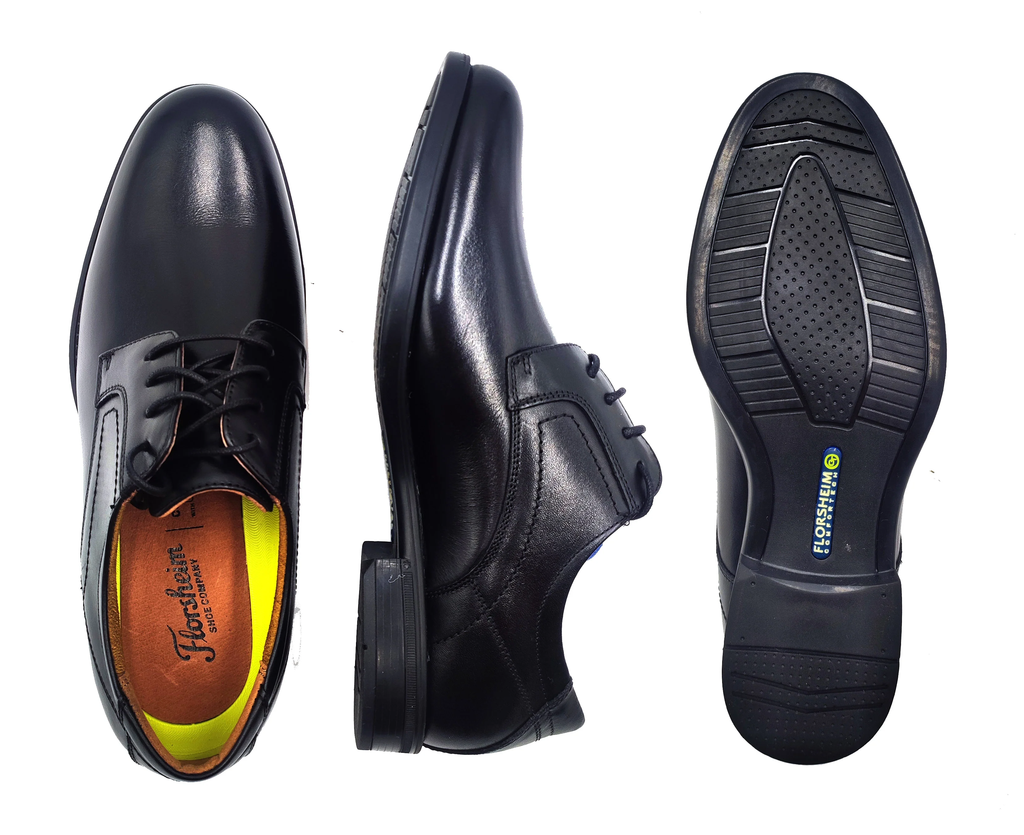 FLORSHEIM,PLAIN TOE-LACE UP-SHOES-MIDTWNPOX12135-BLACK - Image 2