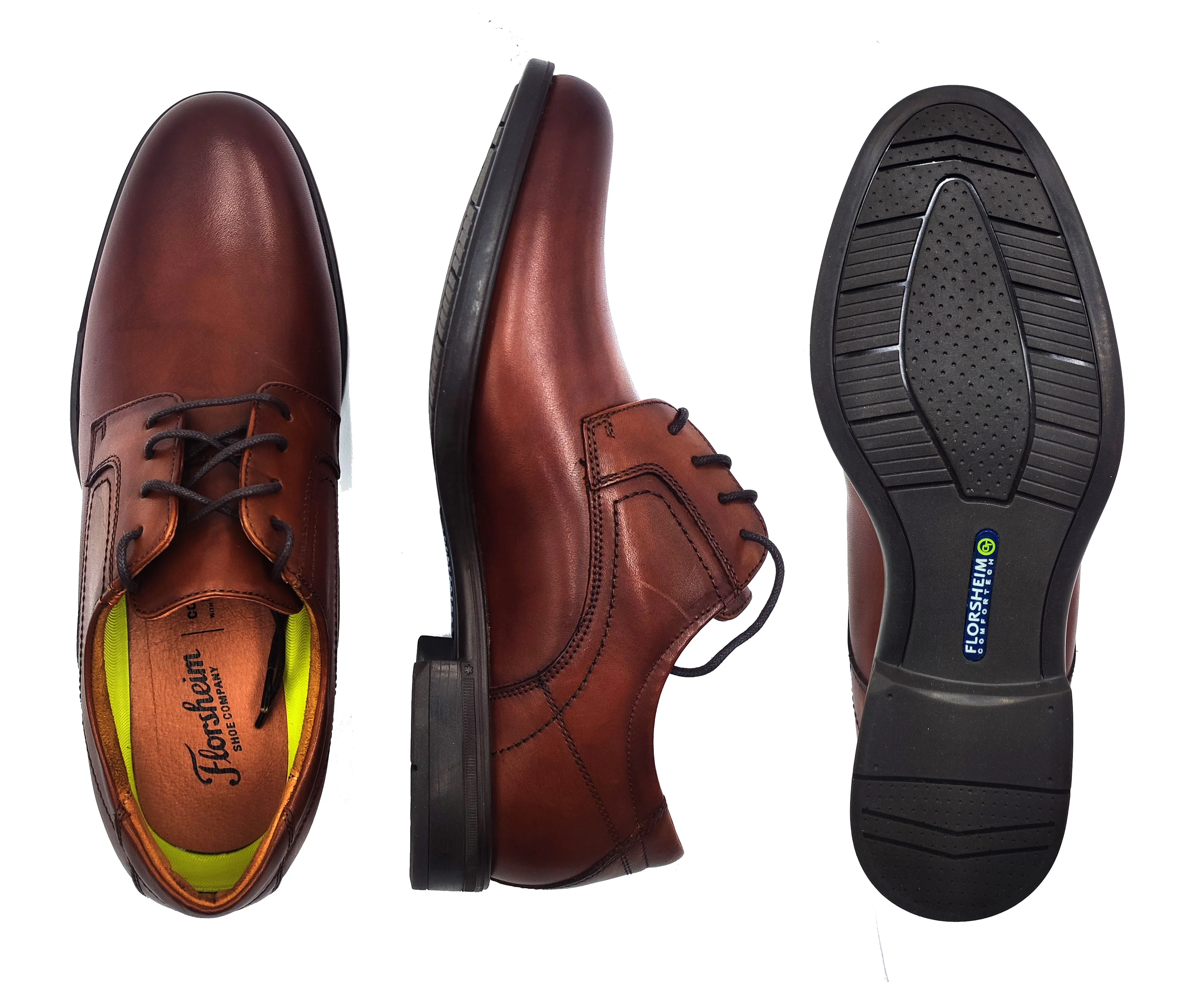 FLORSHEIM,PLAIN TOE-LACE UP-SHOES-MIDTWNPOX12135-COGNAC - Image 2