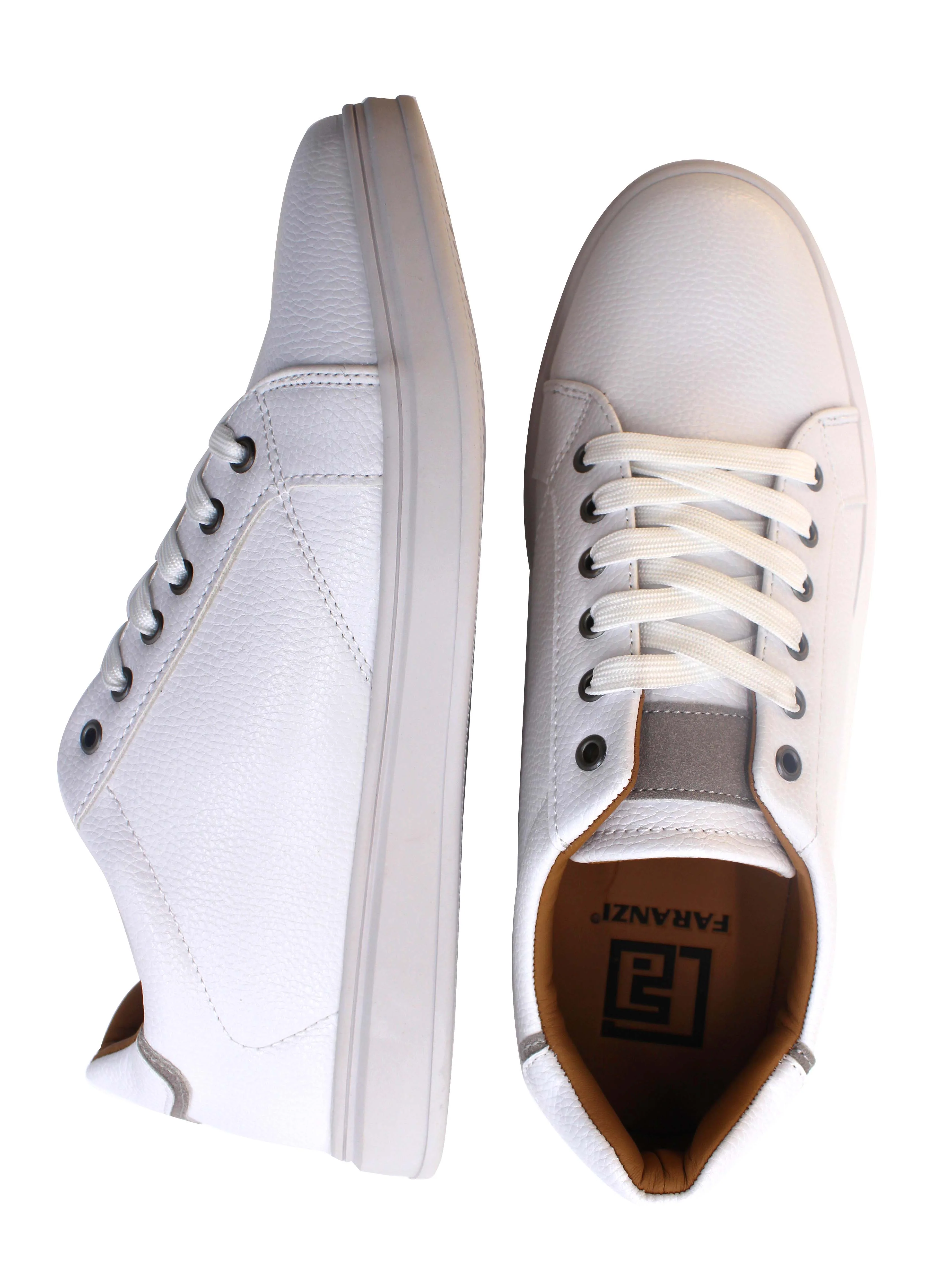 FRANZI,PLAIN TOE-LACE UP-SHOES-F420238-WHITE - Image 2