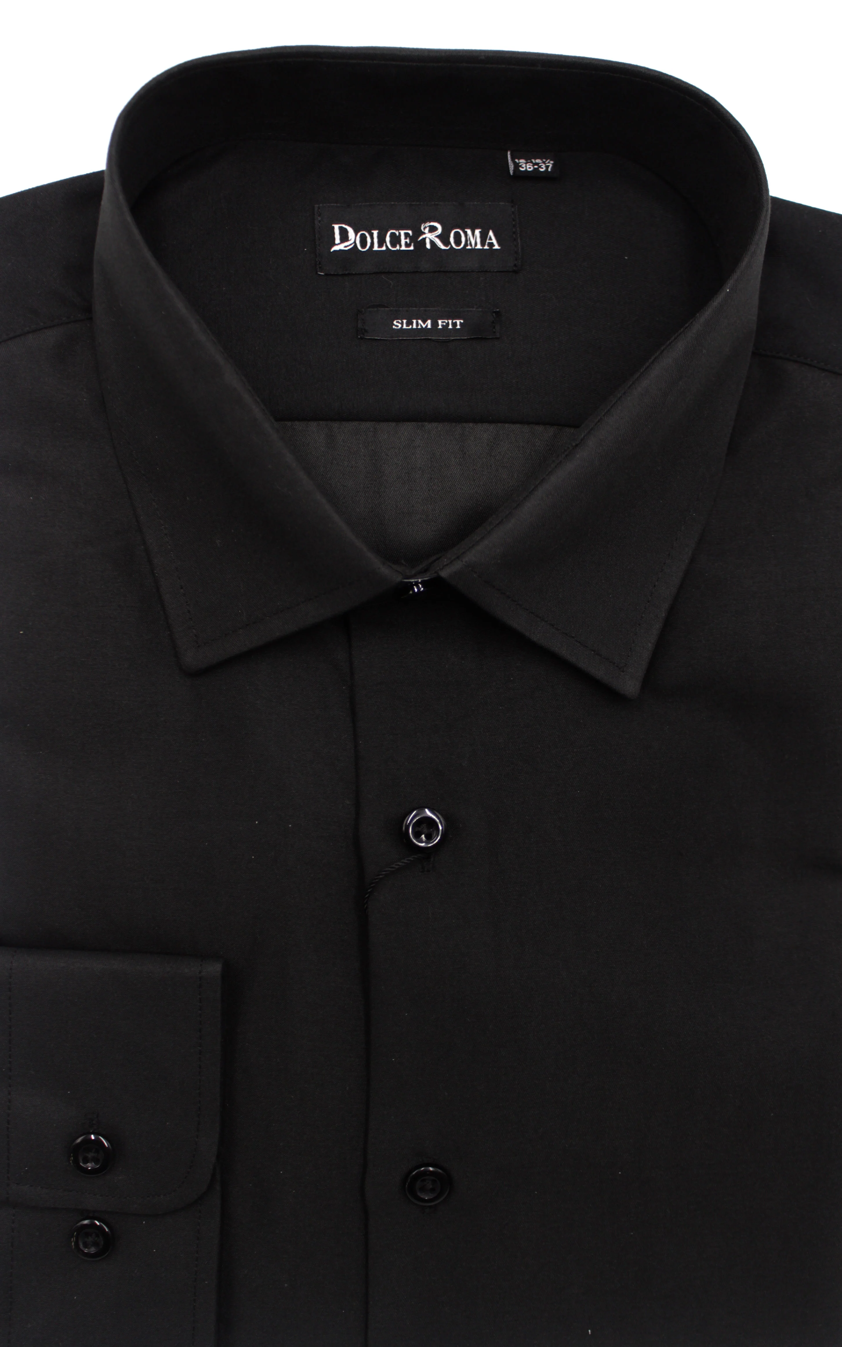 H2K COLLECTION/BSD,Z---DRESS SHIRTS-DS367-BLACK