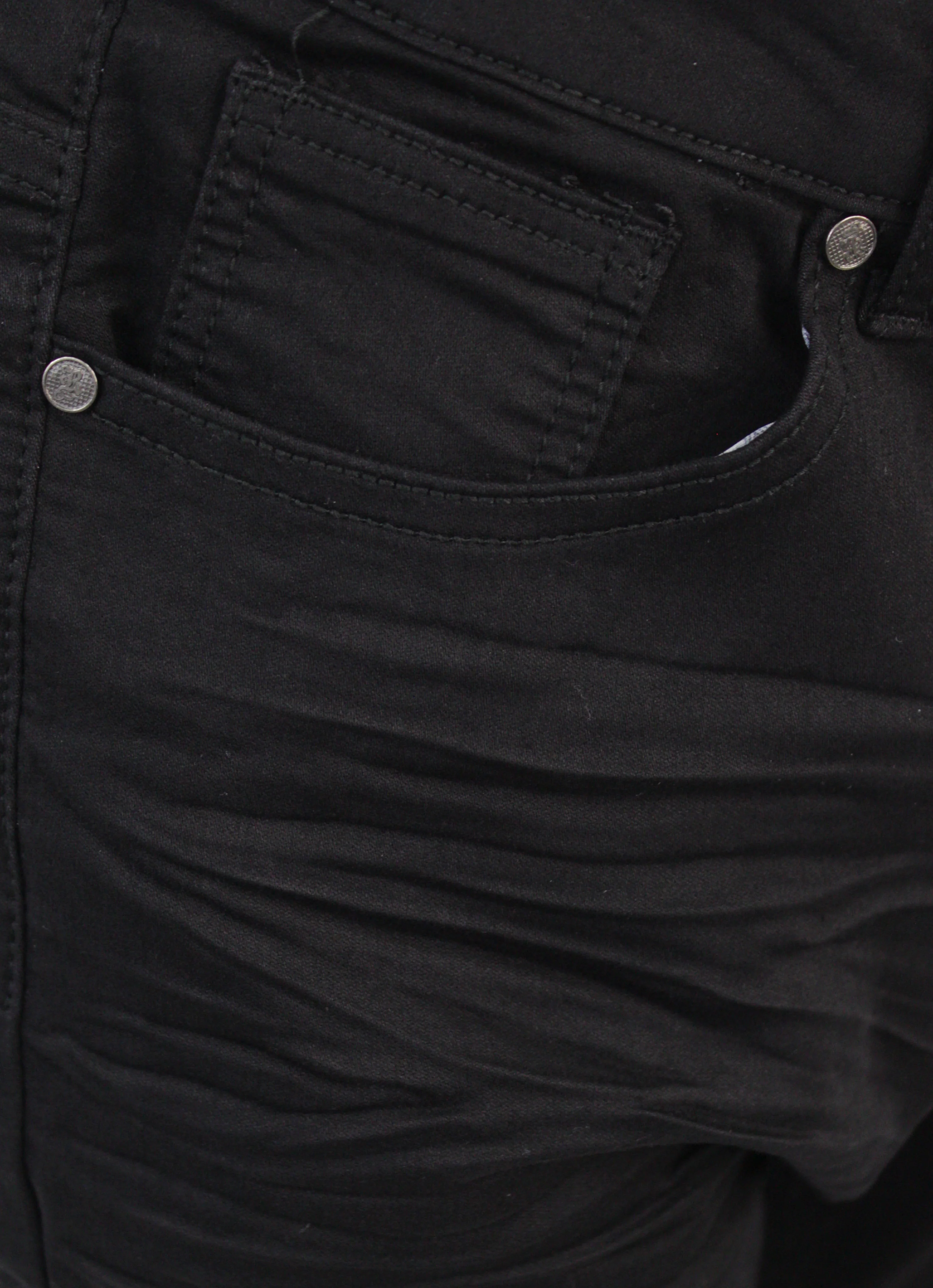H2K COLLECTION/BSD,Z---JEANS-J-188-JET BLACK - Image 4