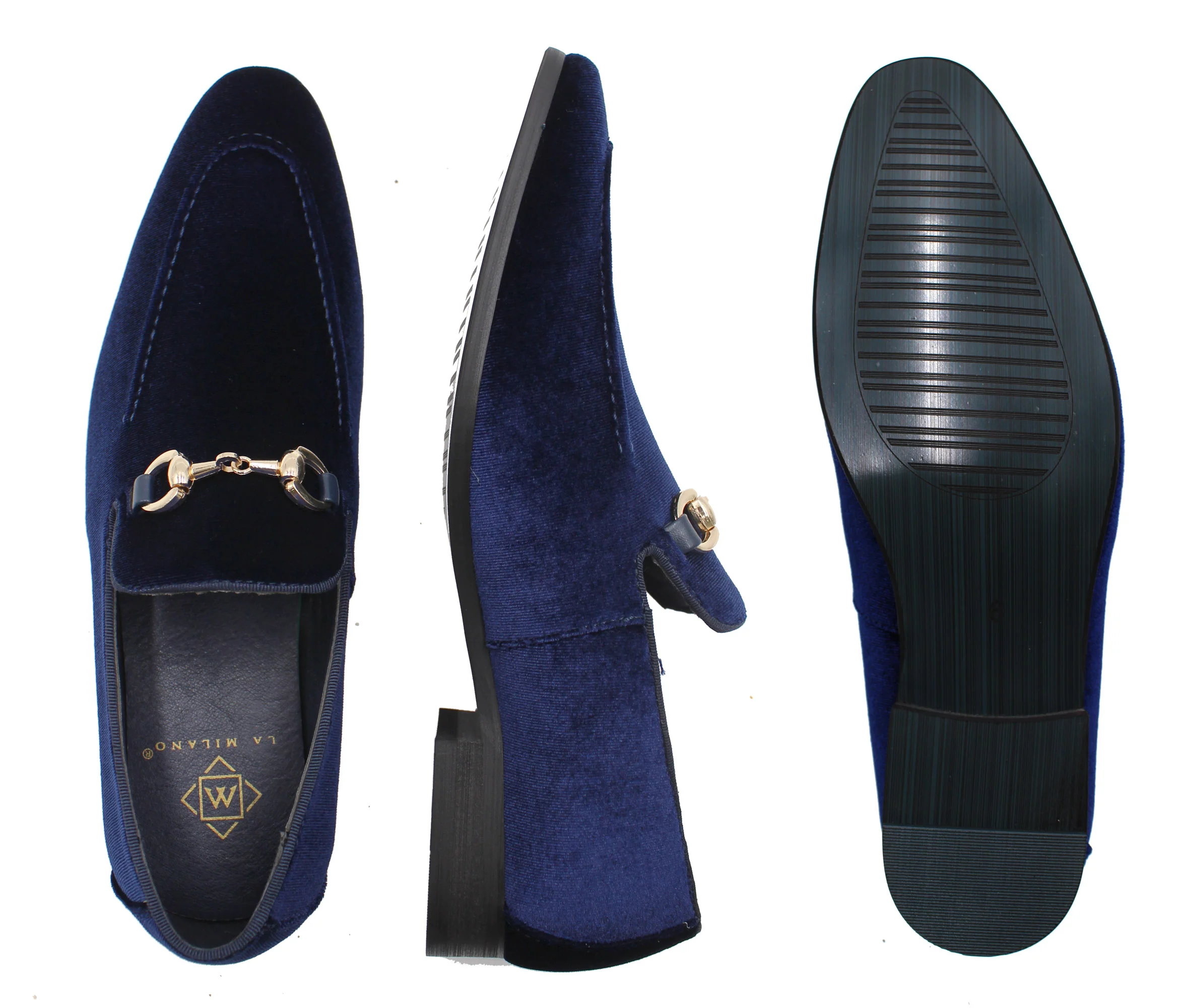 LA MILANO,CAP TOE-SLIP ON-SLF-SHOES-A11888-NAVY - Image 2