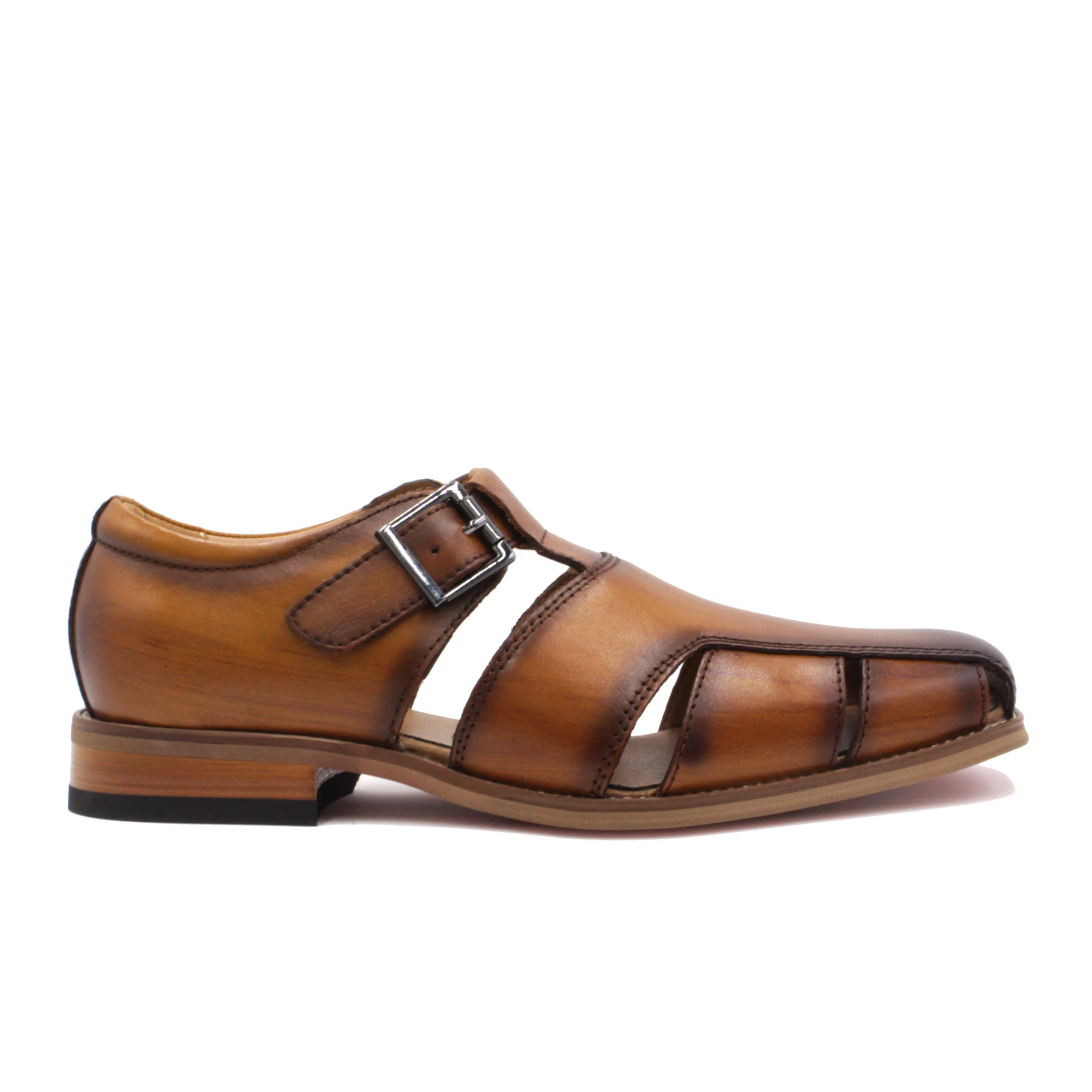 LA MILANO,FISHERMAN-CLOSED BACK-SAN-SHOES-A121198-TAN