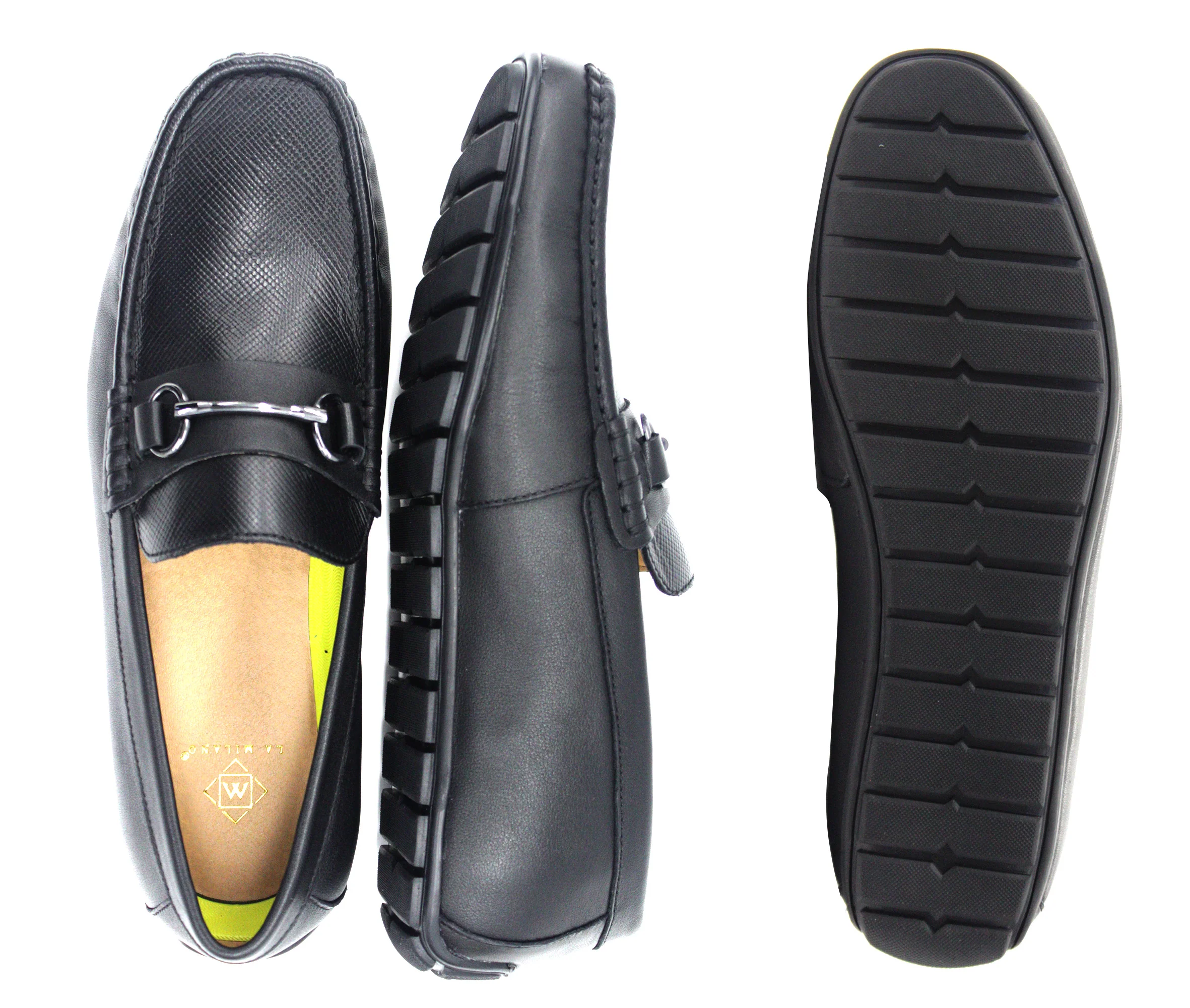 LA MILANO,MOC TOE-SLIP ON-SHOES-A120075-BLACK - Image 2