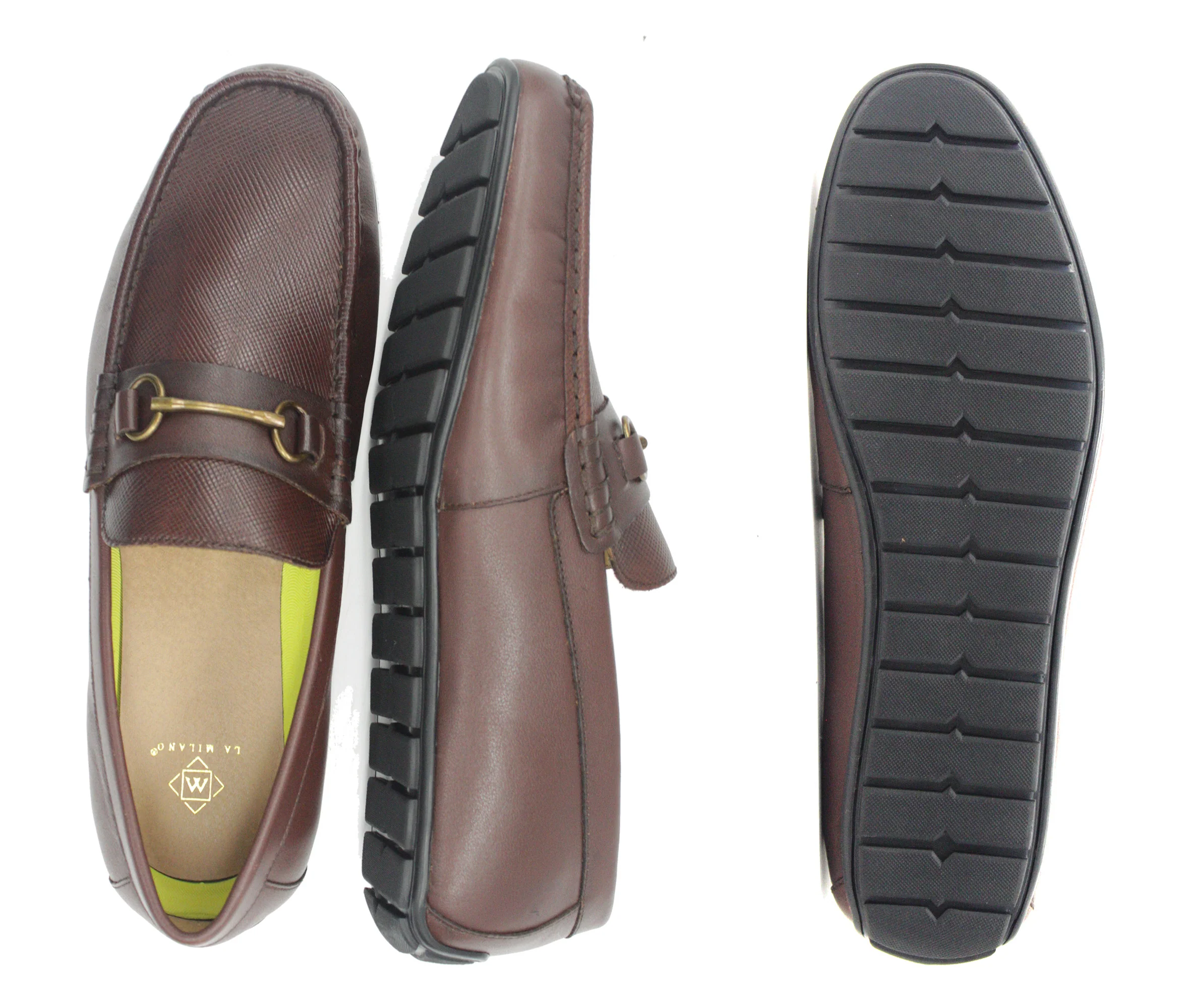 LA MILANO,MOC TOE-SLIP ON-SHOES-A120075-BROWN - Image 2