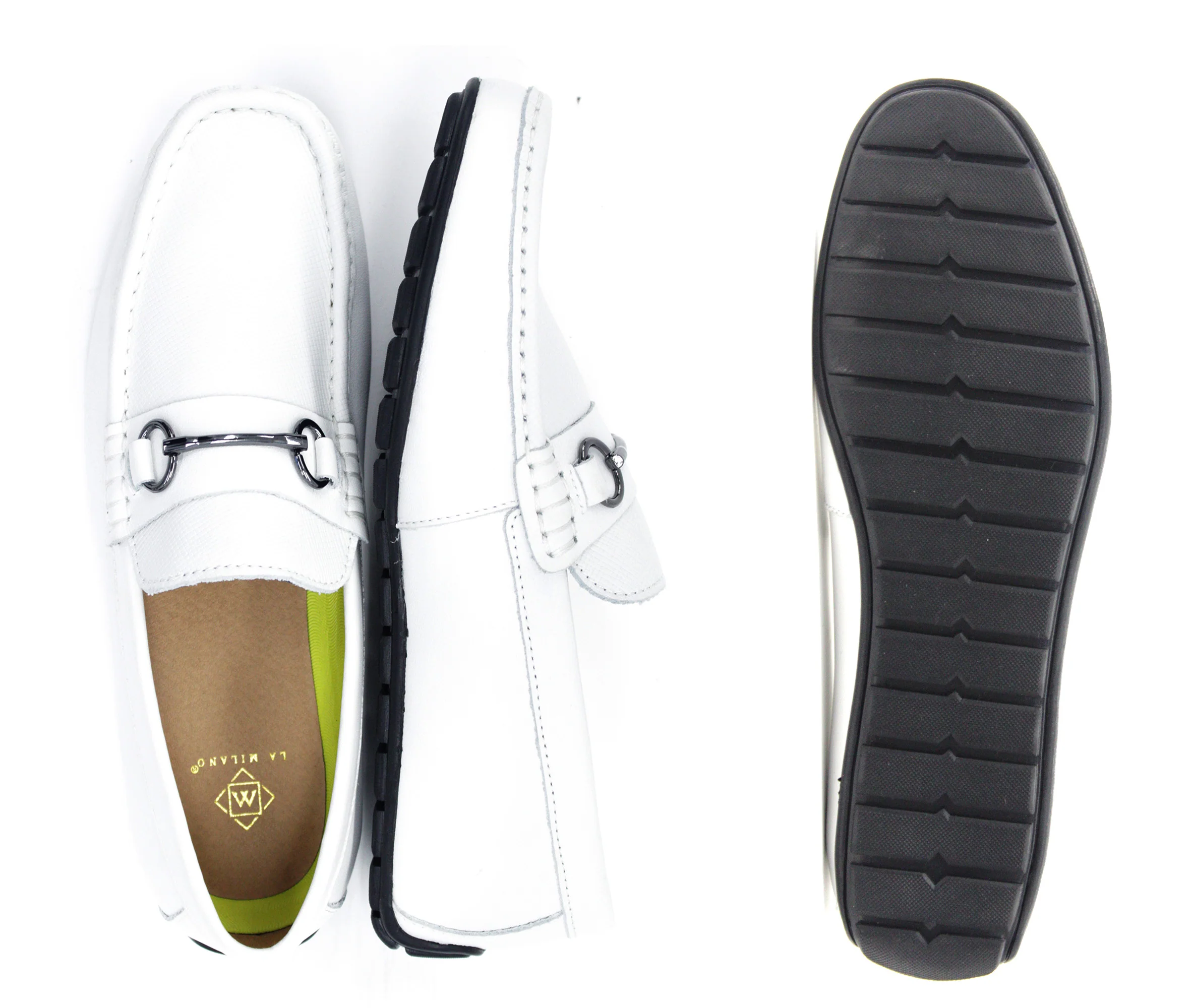 LA MILANO,MOC TOE-SLIP ON-SHOES-A120075-WHITE - Image 2