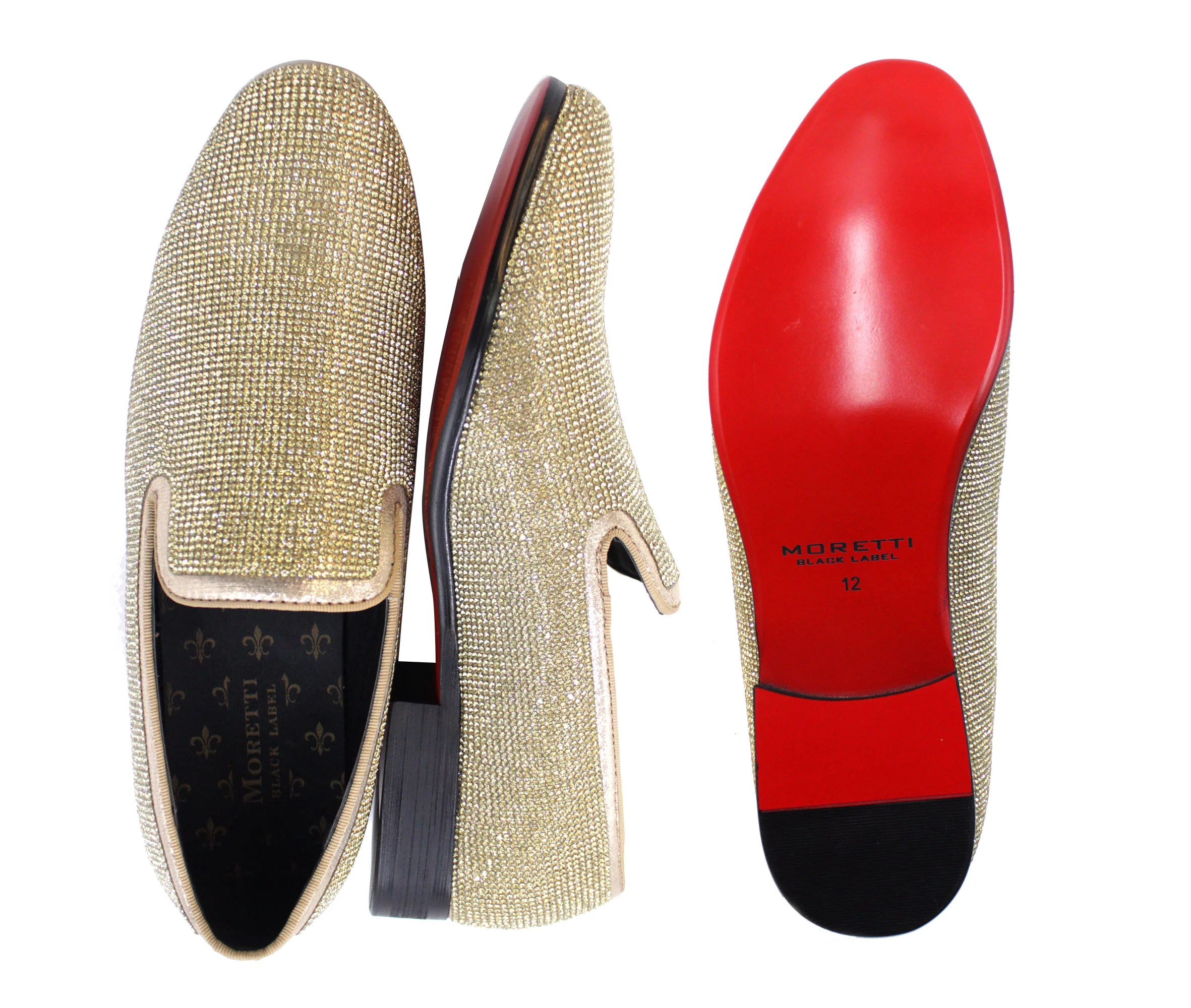LA MILANO,PLAIN TOE-SLIP ON-SHOES-A11876-GOLD - Image 2