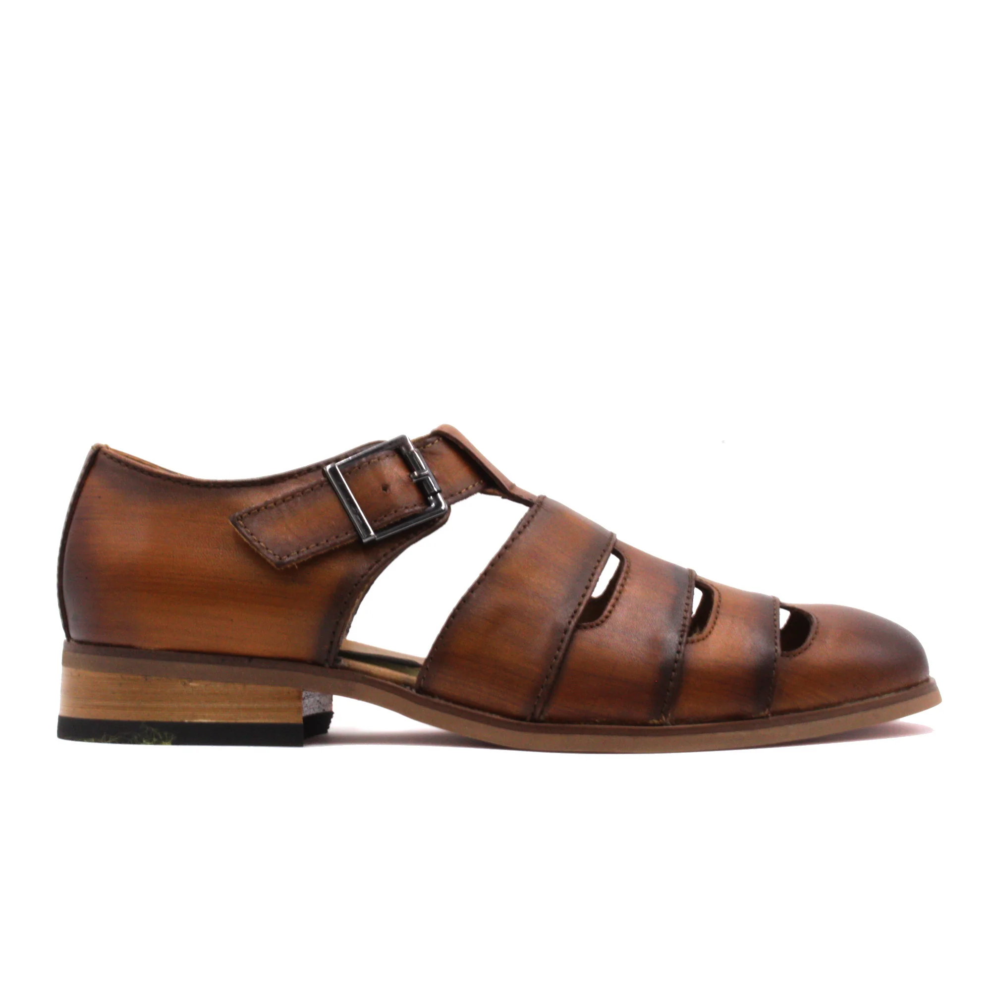 LA MILANO,SHARK WINDOW-CLOSED BACK-SAN-SHOES-A121229-TAN