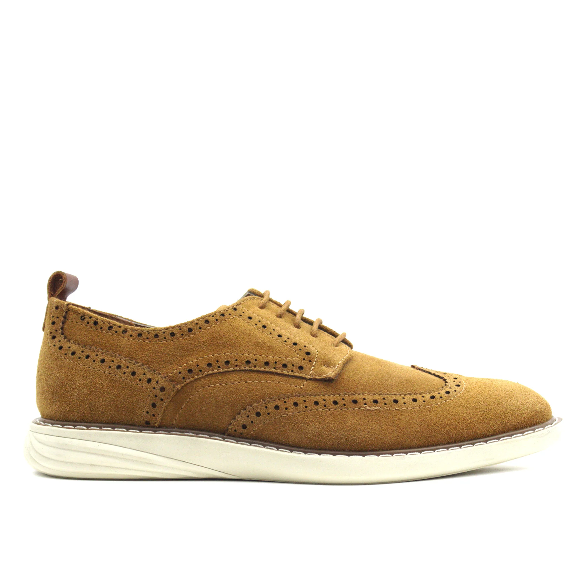 LA MILANO,WING TIP-LACE UP-SHOES-A120026-CAMEL