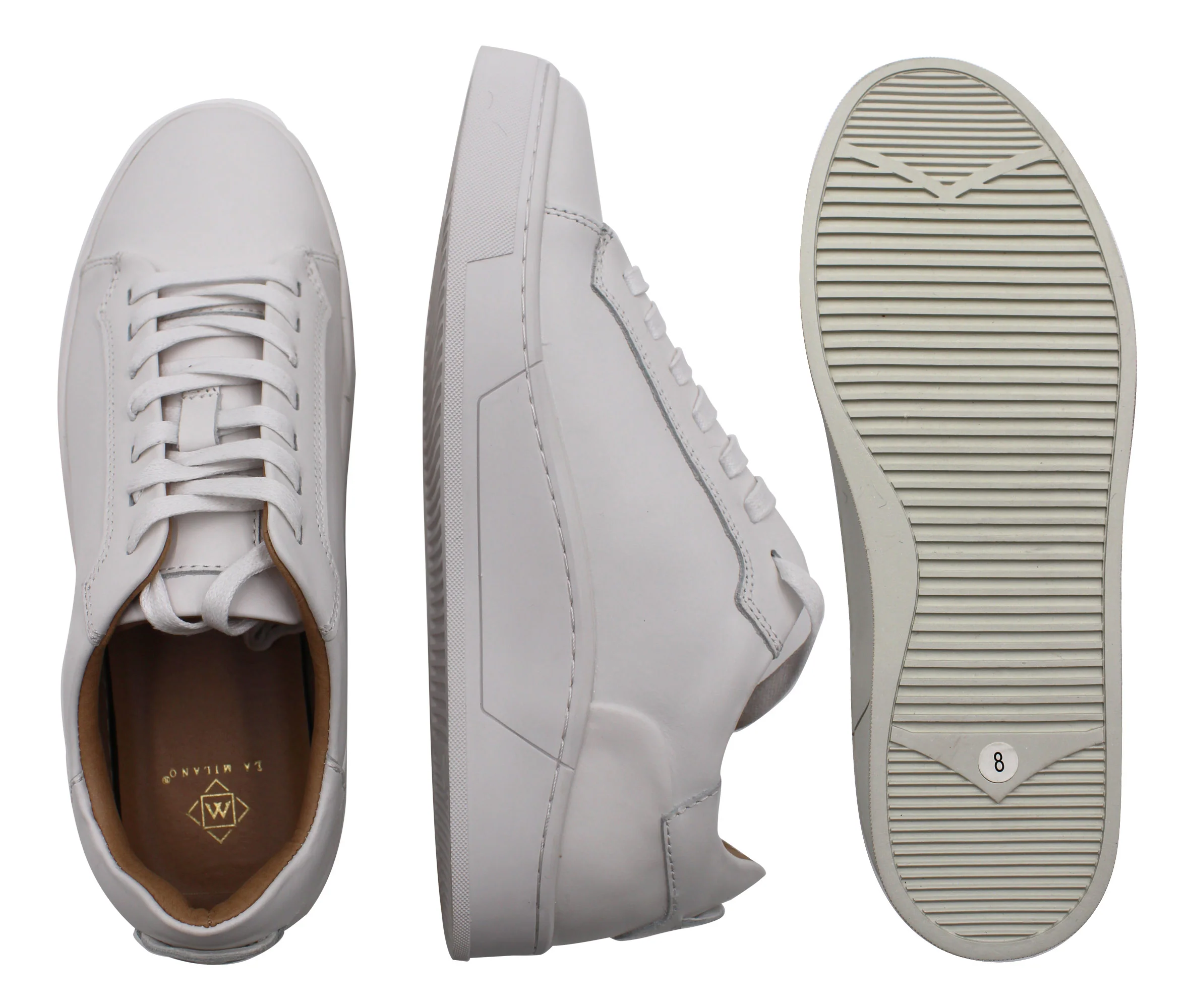 LA MILANO,Z-LACE UP-EXT-SHOES-A121361-WHITE - Image 2