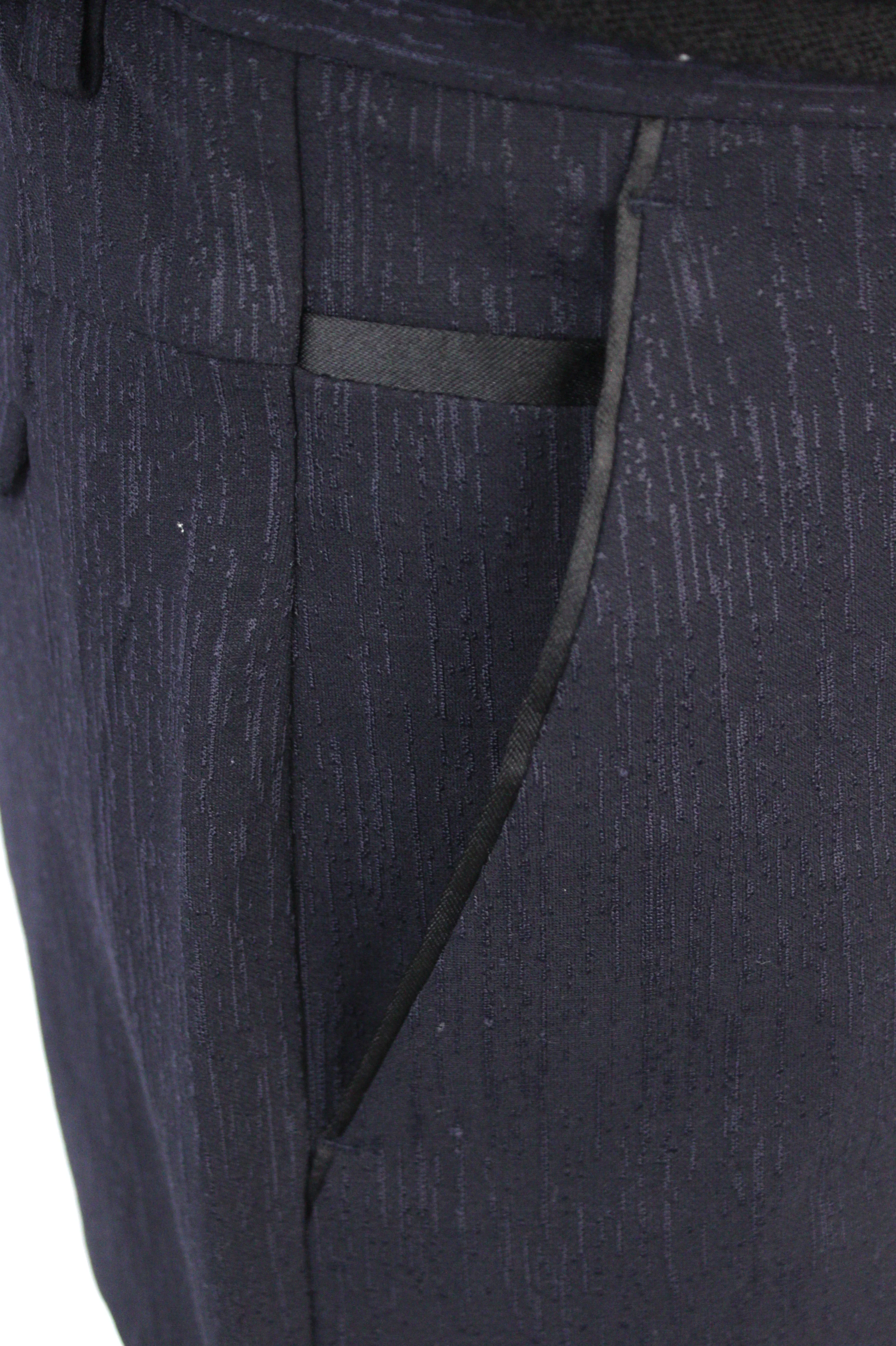 LANZINO,PLAID-CHINO-PANTS-CPS-110-NAVY - Image 4