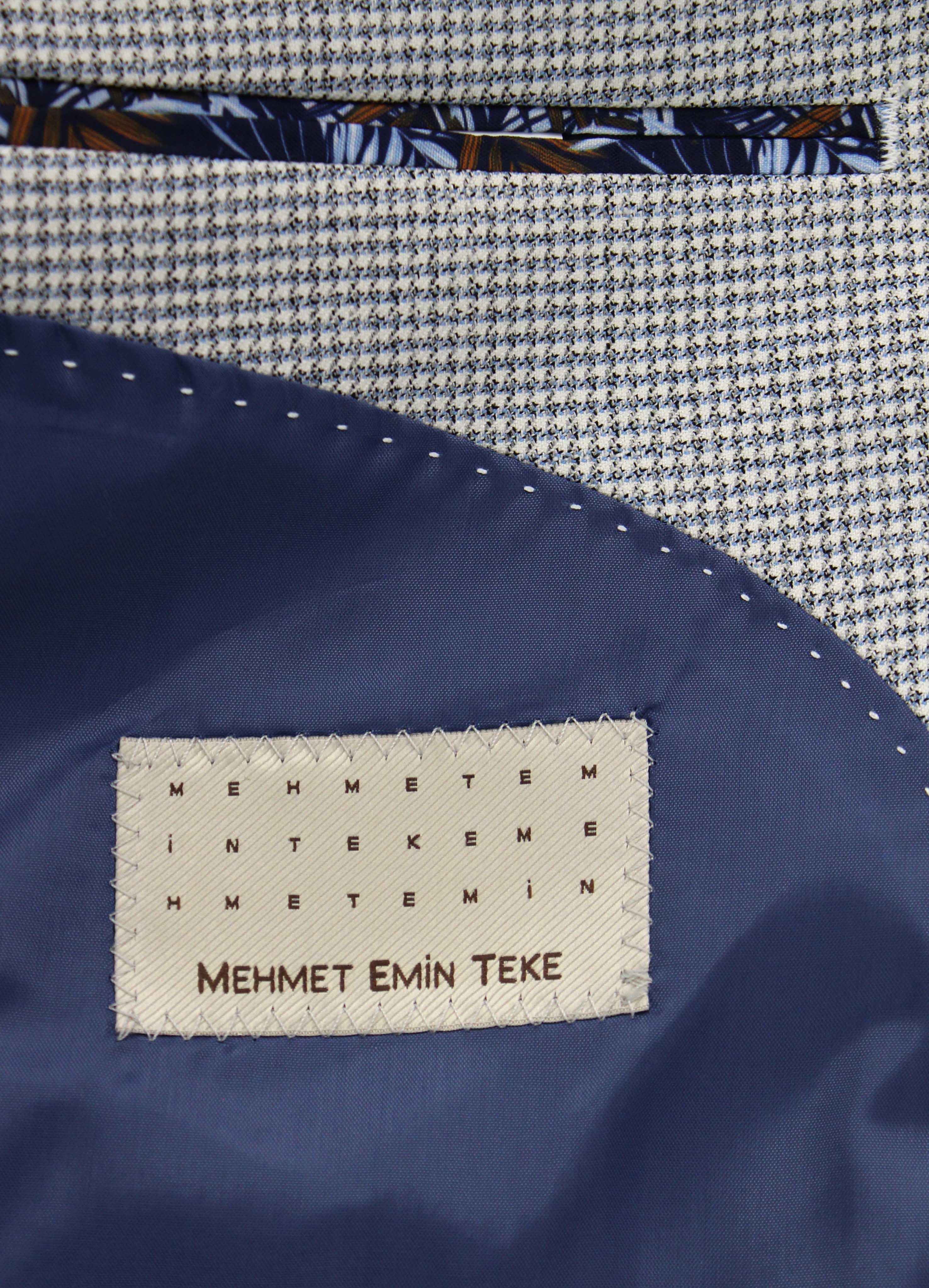 MEHMET,HOUNDSTOOTH-2BT NOTCH-CONTEMPORARY-JACKETS-PB-B235-BLUE - Image 3
