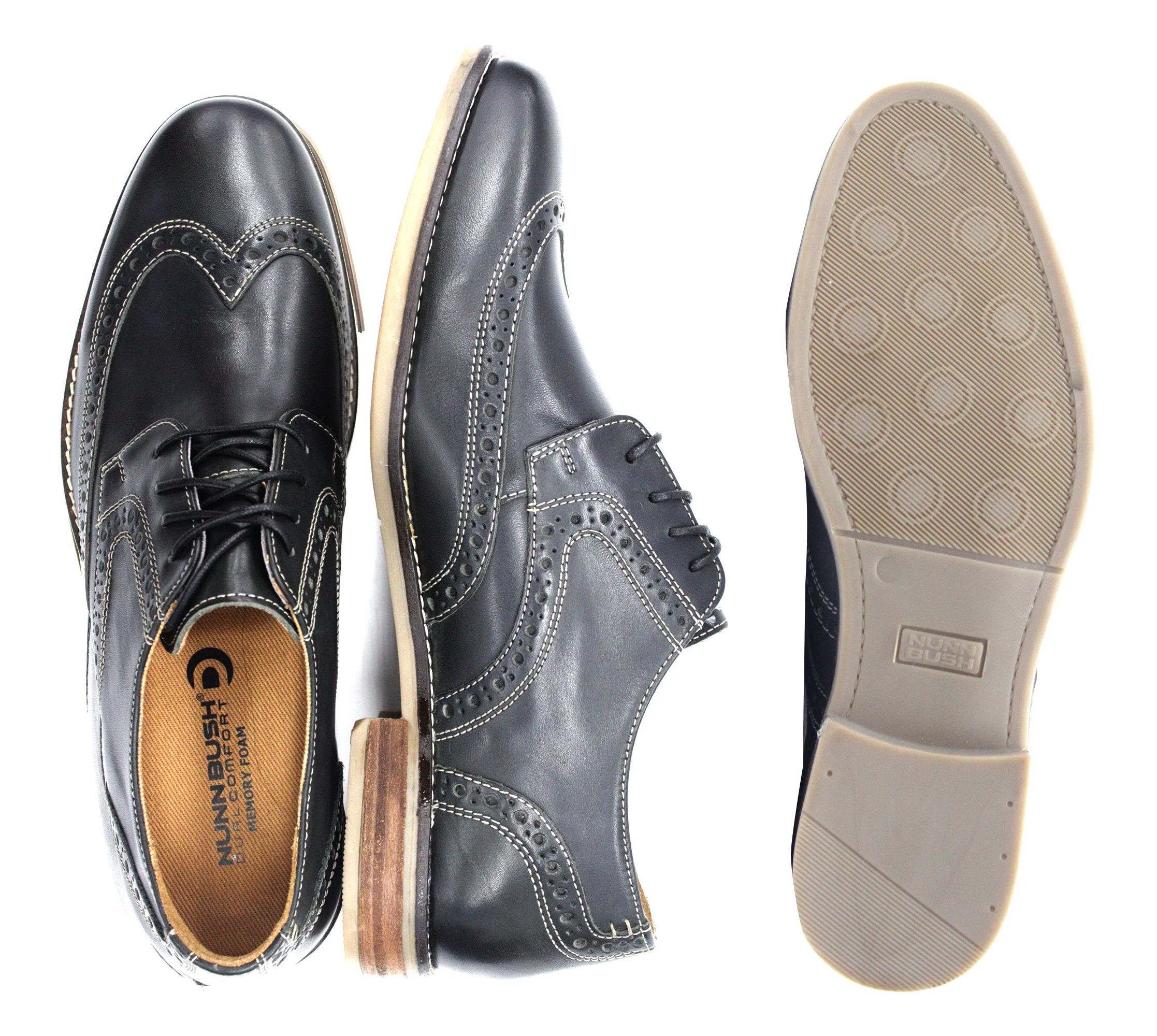 NUNN BUSH,Z-2BT NOTCH-SHOES-CHARLES-84736-CHARCOAL - Image 2