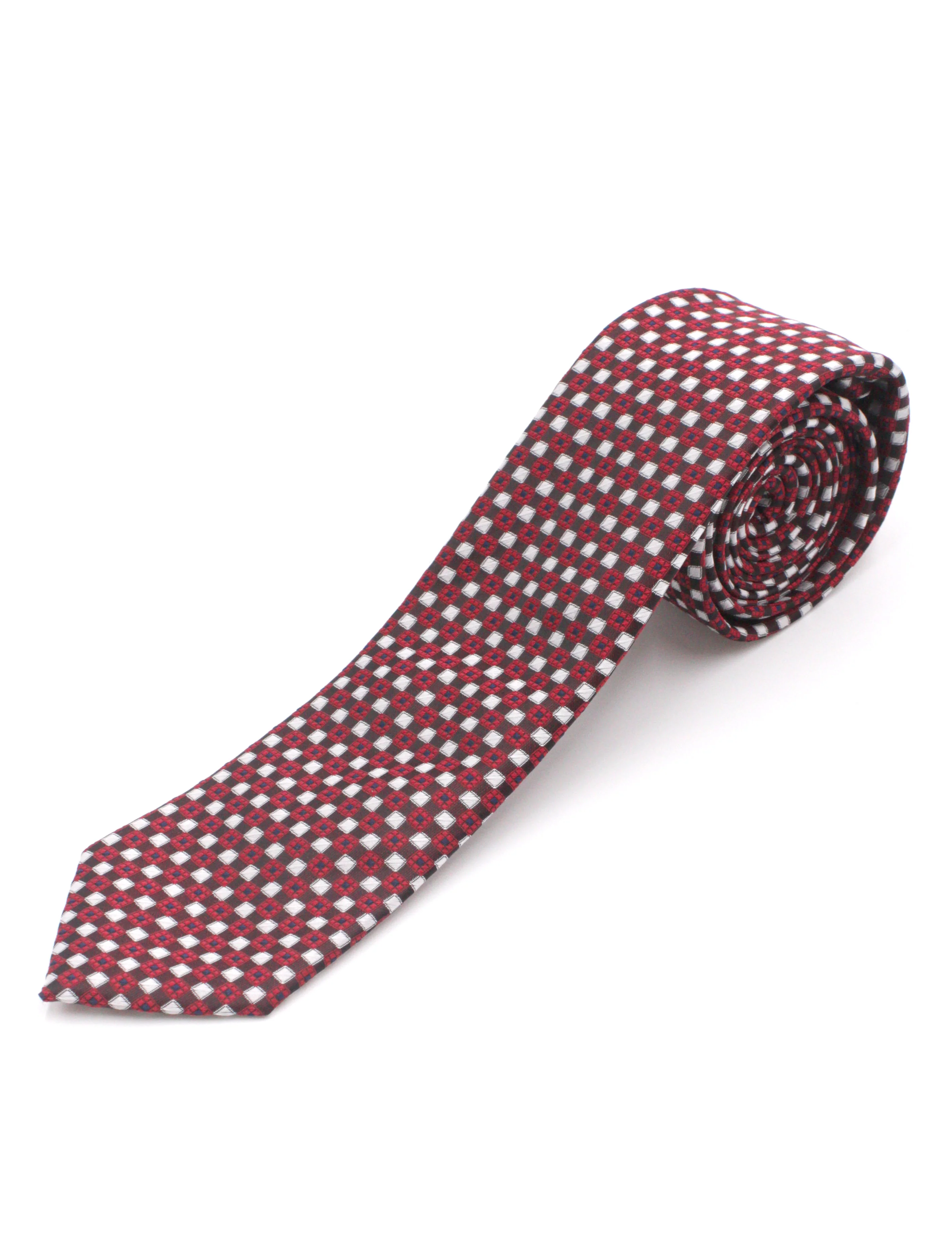 PBX726,Z---NECKWEAR-FANCY TIE-FASHION BURGUNDY