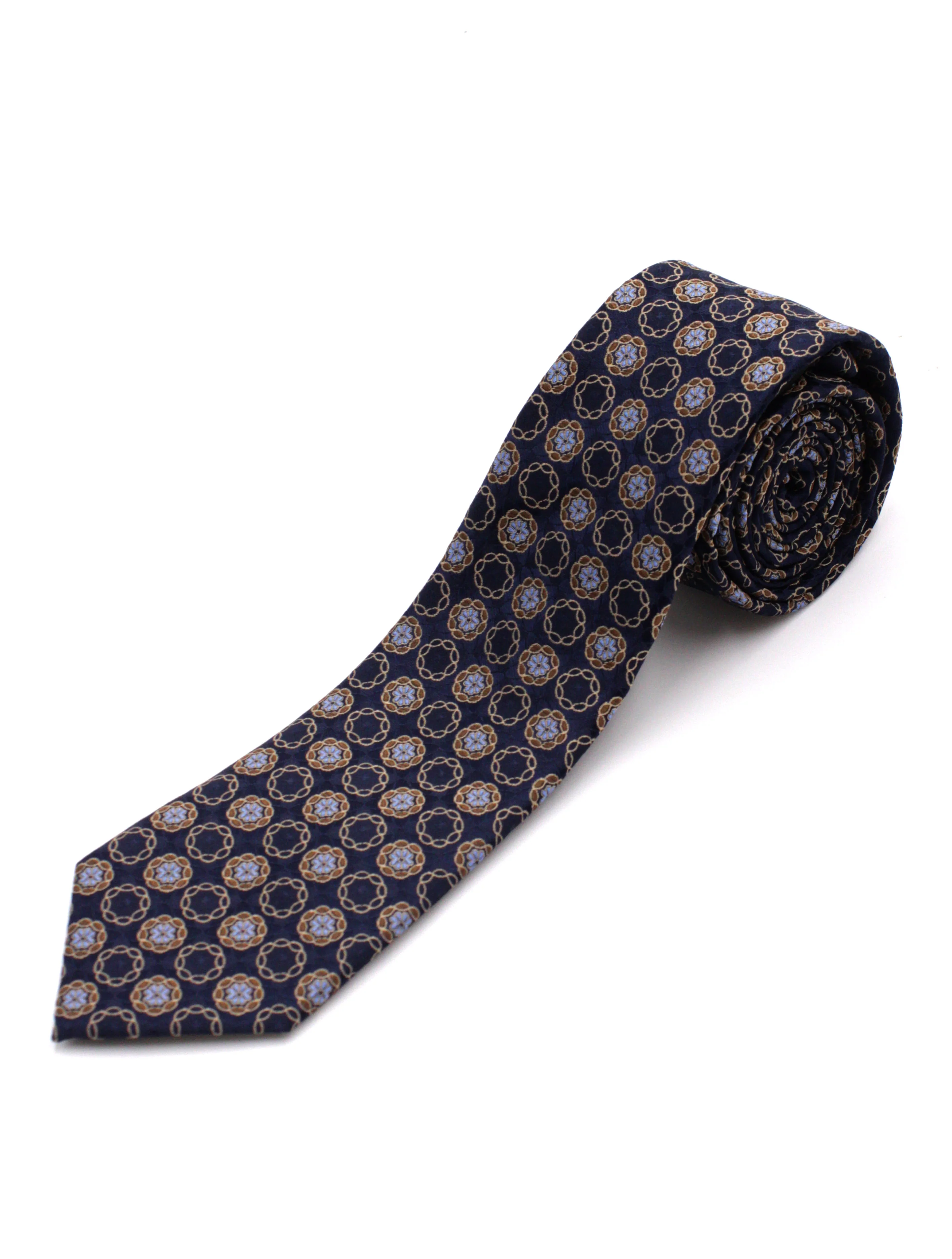 PBX726,Z---NECKWEAR-FANCY TIE-FASHION NAVY BLUE