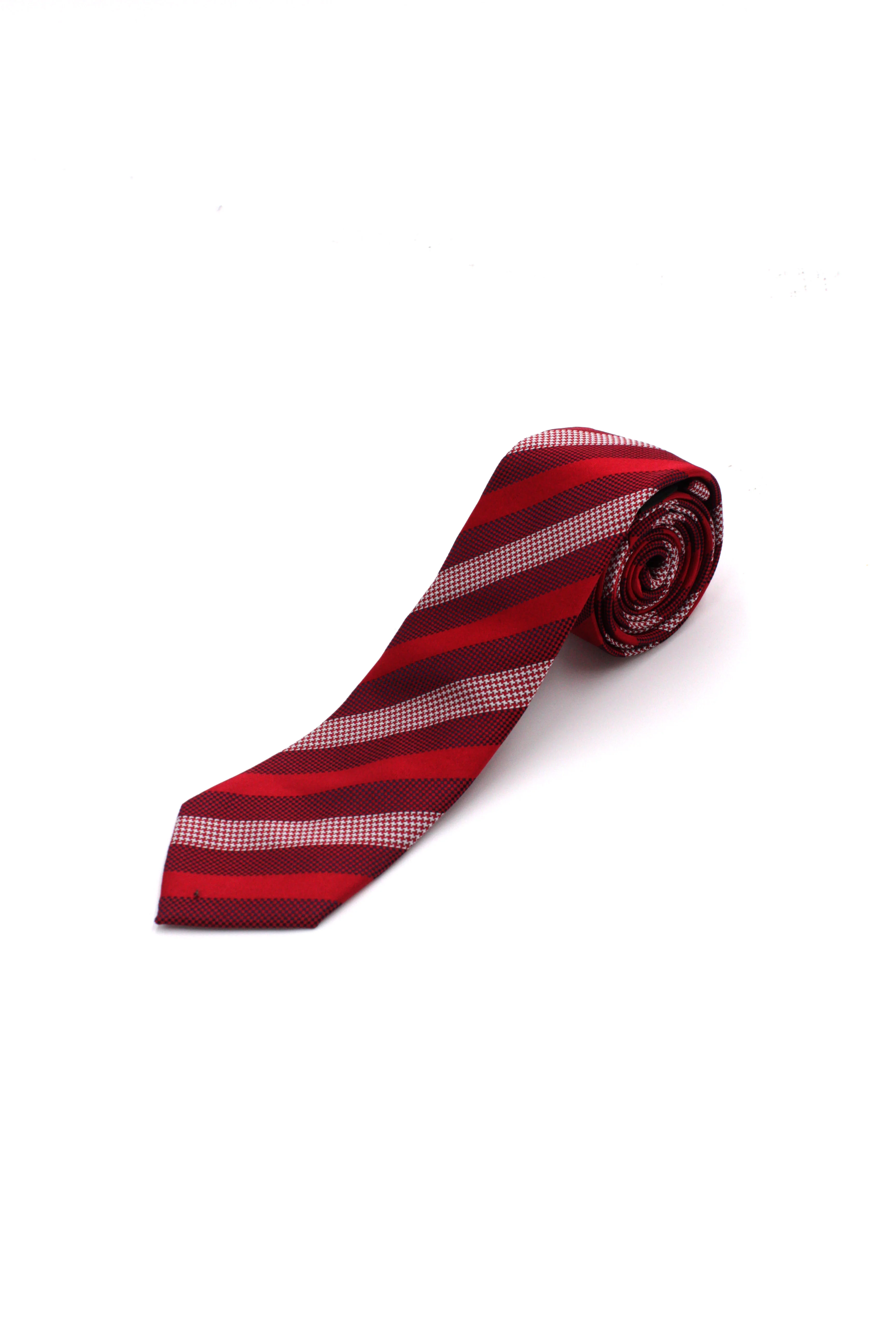 PBX726,Z---NECKWEAR-FANCY TIE-FASHION RED BURGUNDY
