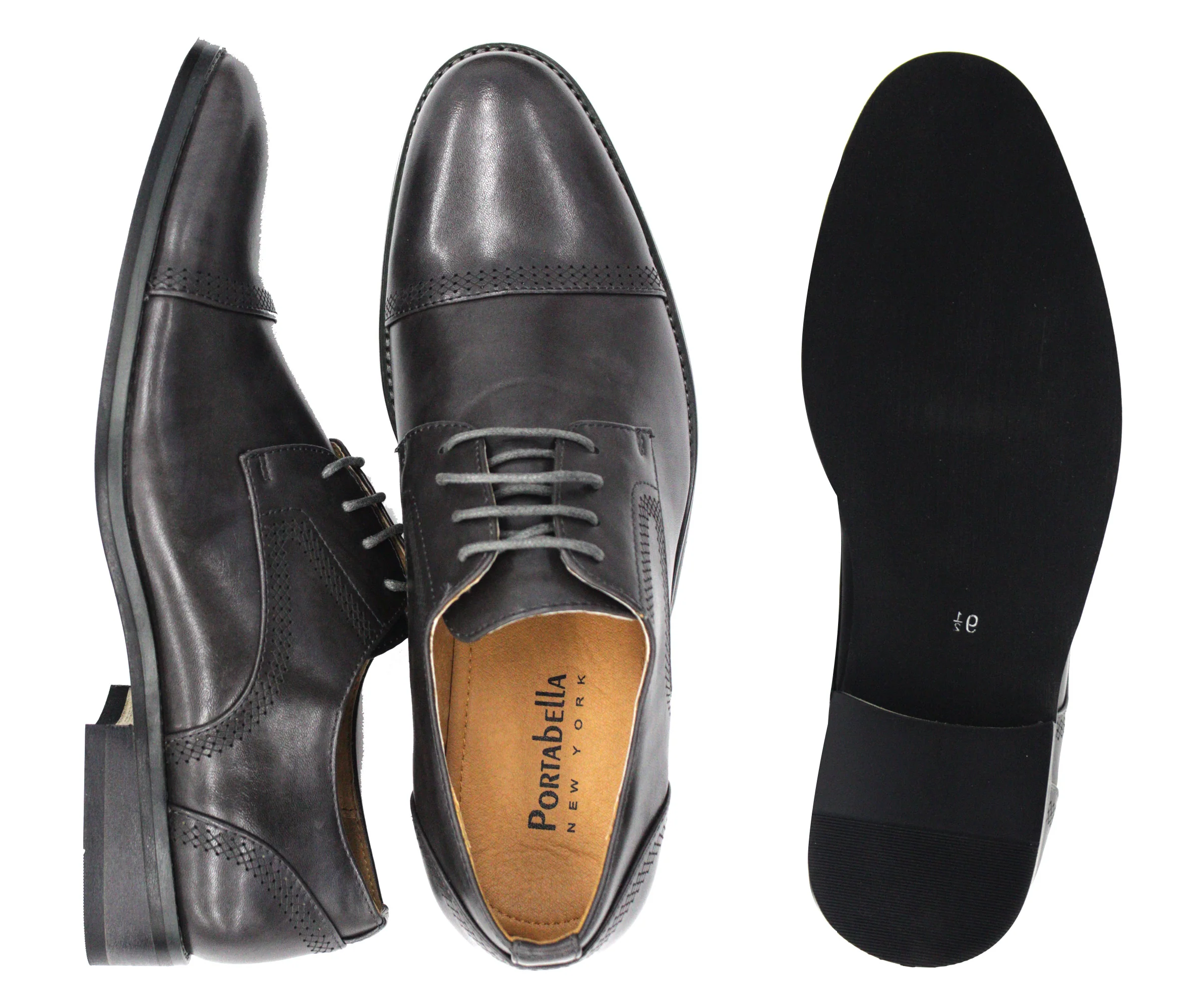 Portabella,CAP TOE-LACE UP-SHOES-G61069-133-GREY - Image 2