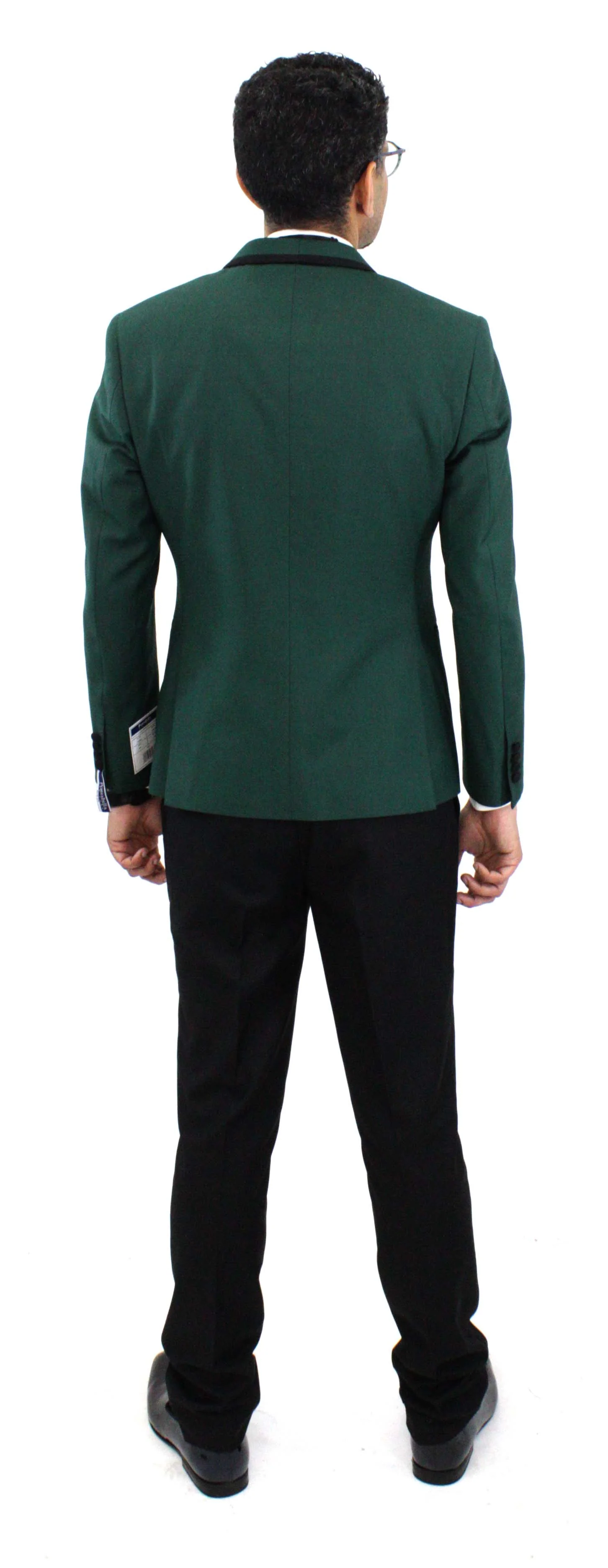 Portabella,COMPOSE-1 BUTTON VEST-SLIM-TUXEDO SUITS-TUX900-GREEN - Image 4