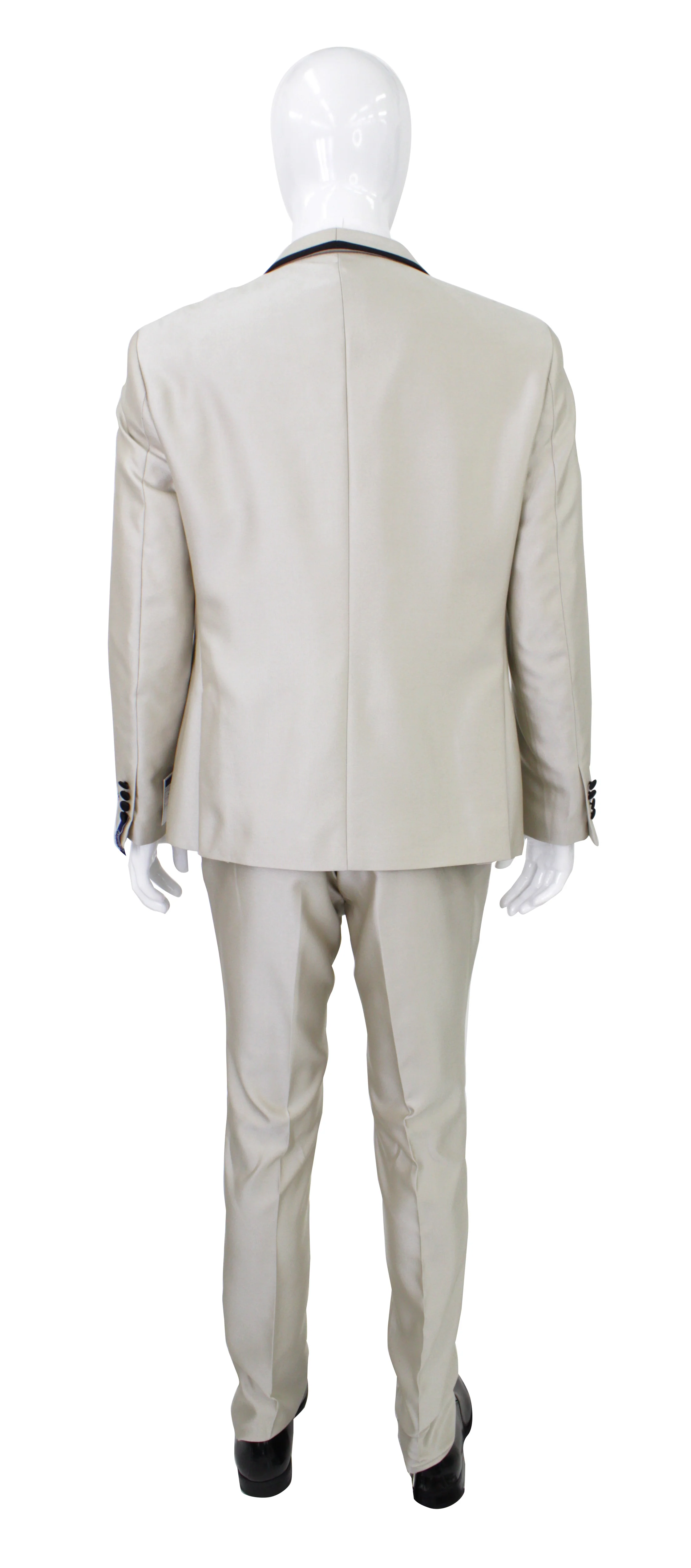 Portabella,COMPOSE-1 BUTTON VEST-TUXEDO SUITS-TUX900-CHAMPAGNE - Image 5