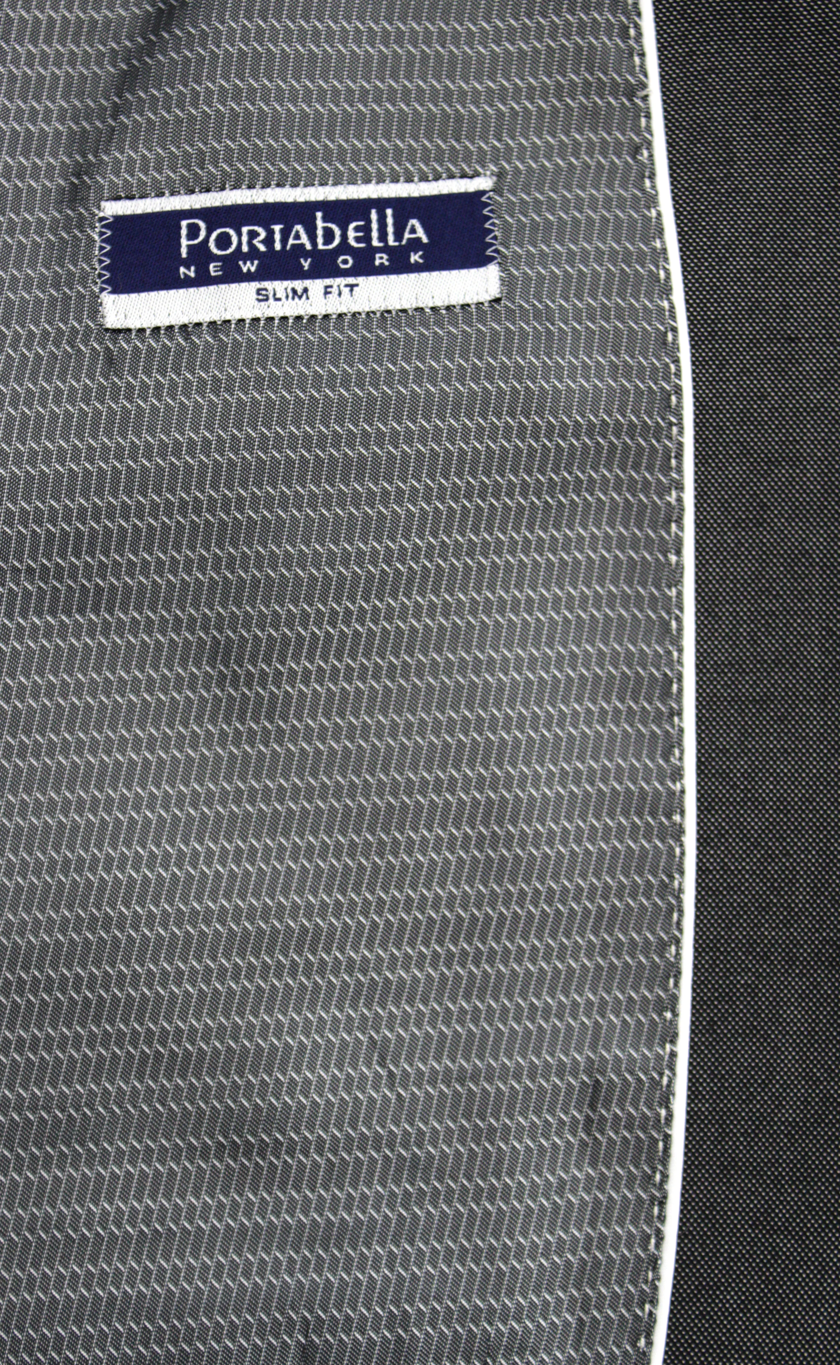 Portabella,COMPOSE-1 BUTTON VEST-TUXEDO SUITS-TUX900-CHARCOAL - Image 5