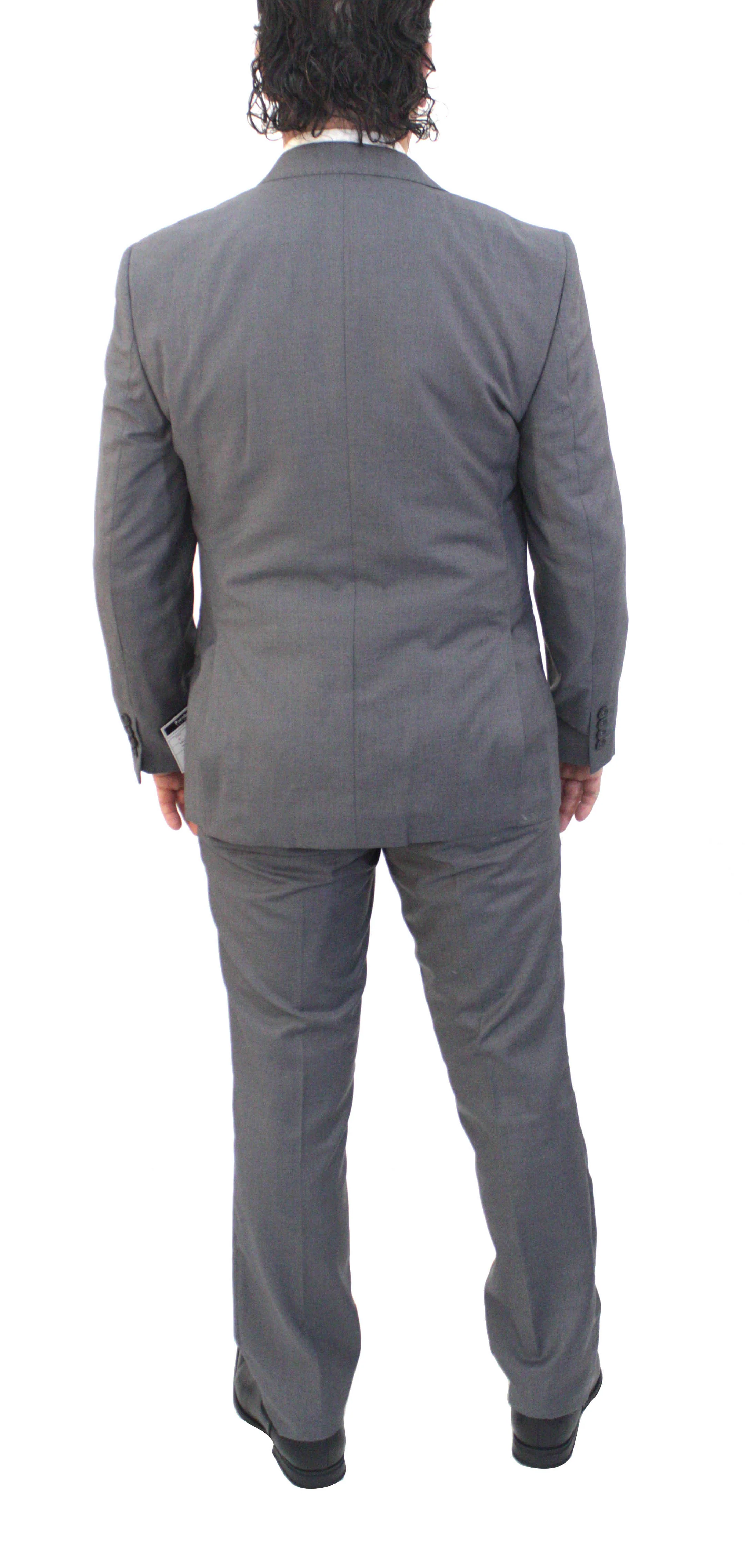Portabella,SHARK SKIN-2 BUTTONS---DRESSY SUITS-63-GREY - Image 3