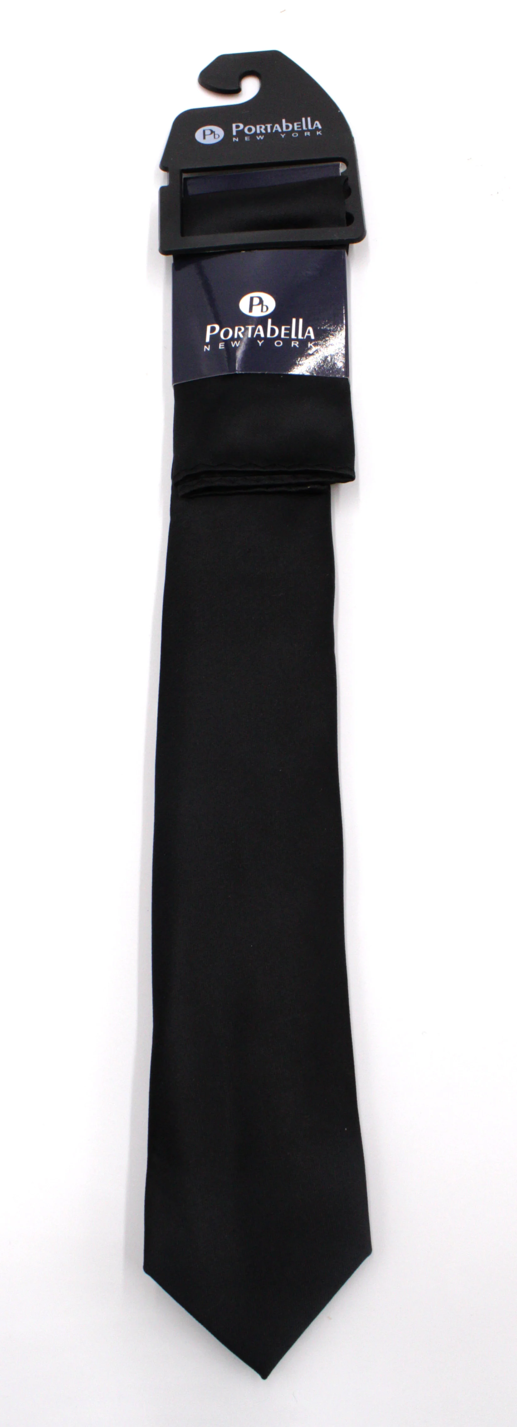 PORTABELLA,SOLID---NECKWEAR-SOLID TIE-BLACK - Image 2