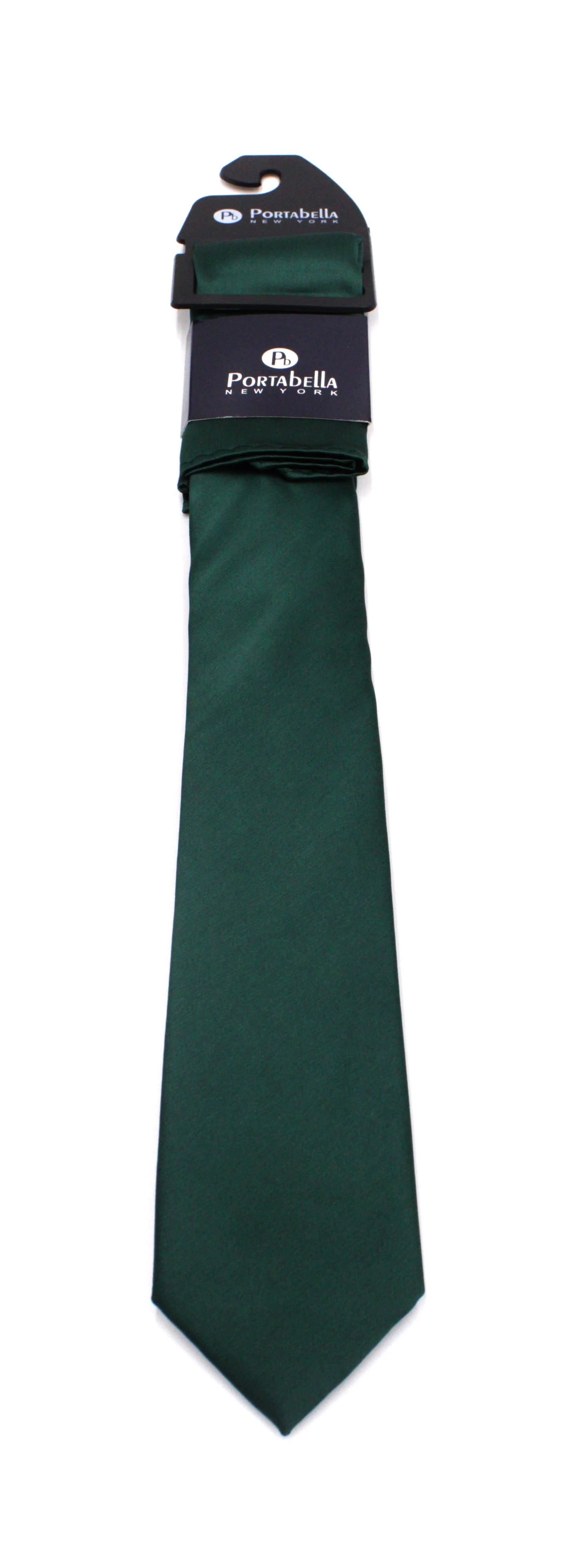 PORTABELLA,SOLID---NECKWEAR-SOLID TIE-EMERALD - Image 2