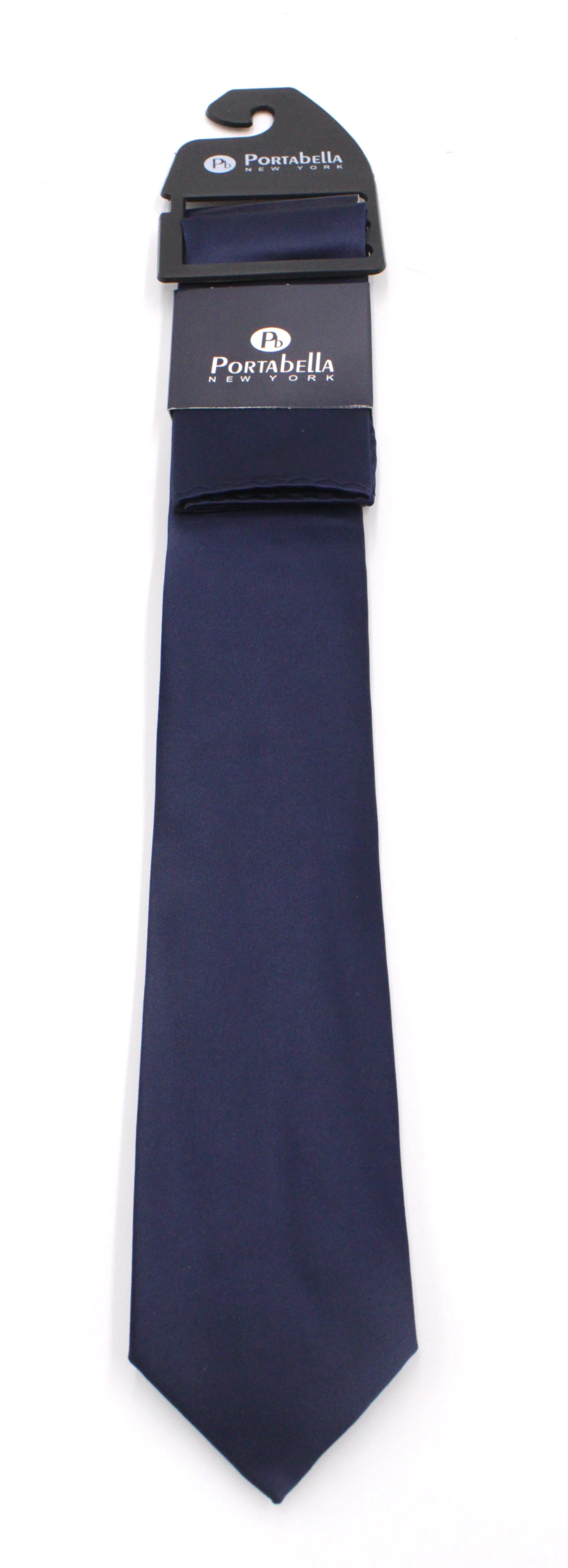 PORTABELLA,SOLID---NECKWEAR-SOLID TIE-NAVY - Image 2