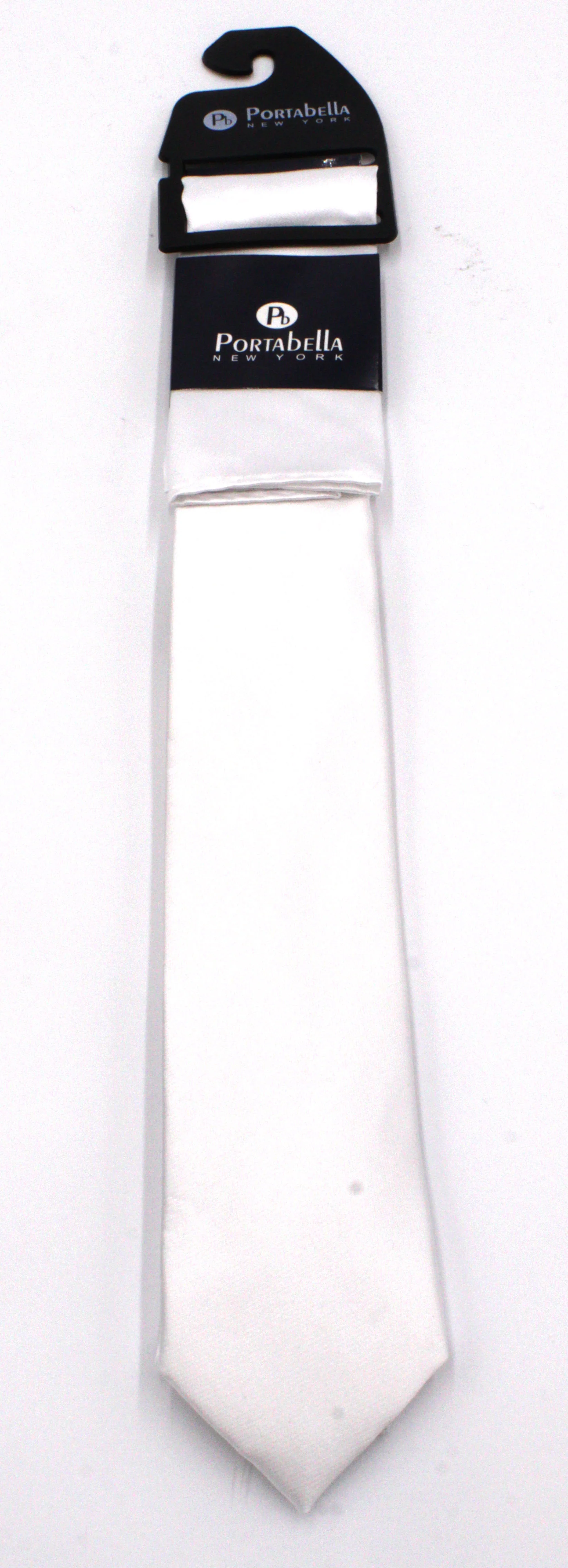 PORTABELLA,SOLID---NECKWEAR-SOLID TIE-WHITE - Image 2