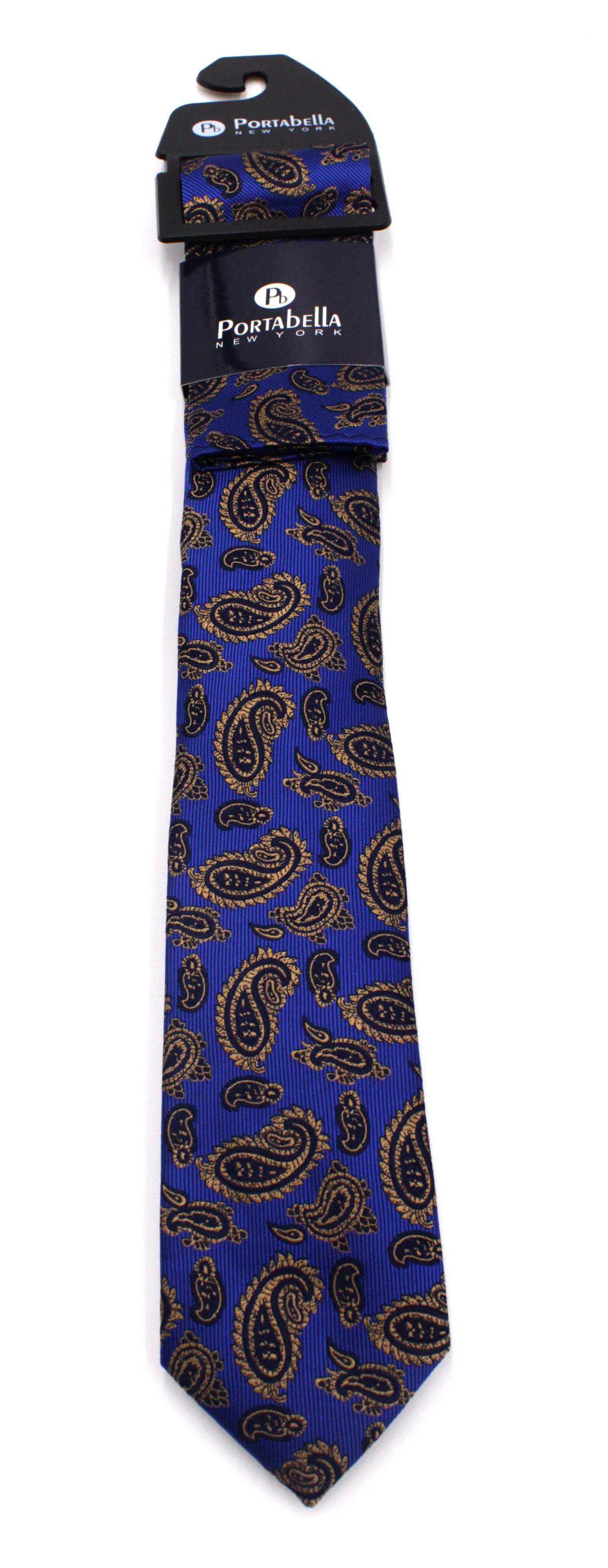 PORTABELLA,Z---NECKWEAR-FANCY TIE-BLUE ROYAL