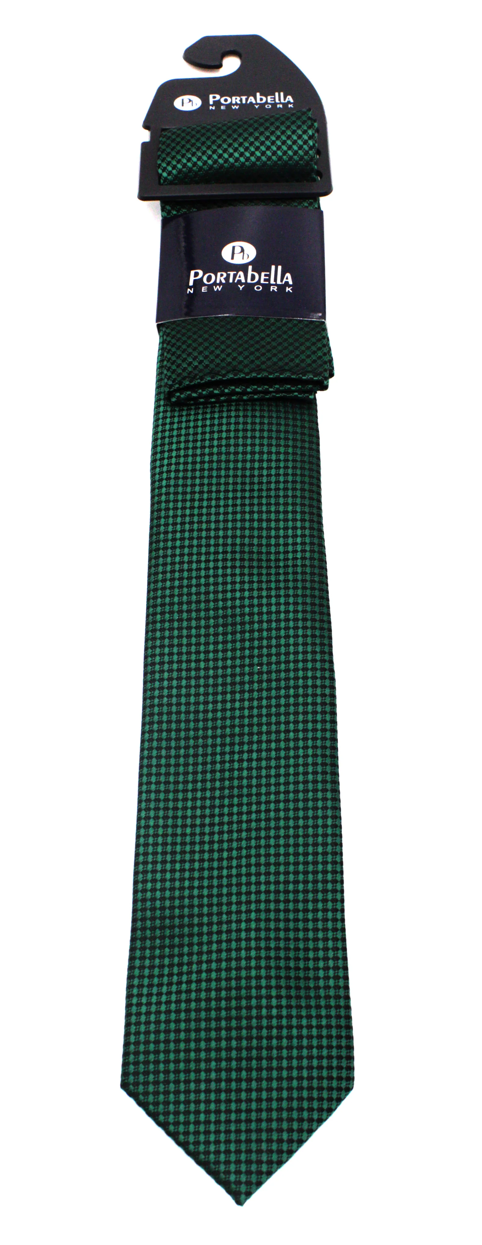 PORTABELLA,Z---NECKWEAR-FANCY TIE-GREEN