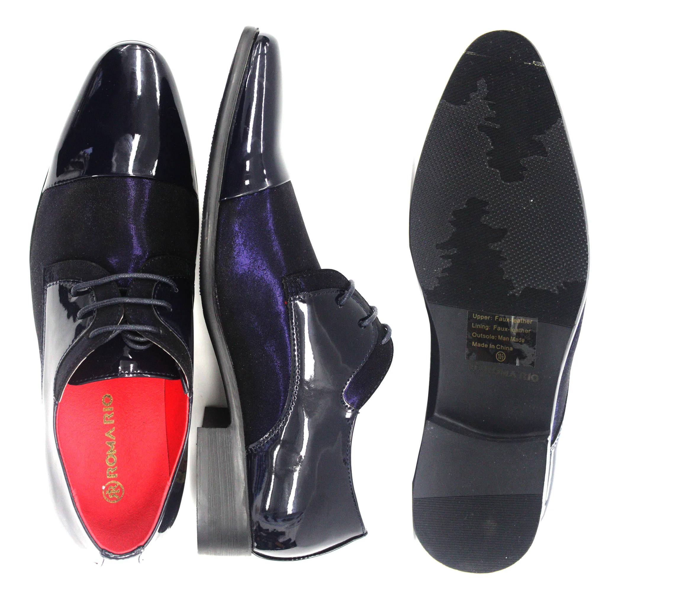 ROMA RIO,CAP TOE-LACE UP-SHOES-5547-NAVY/NAVY - Image 2