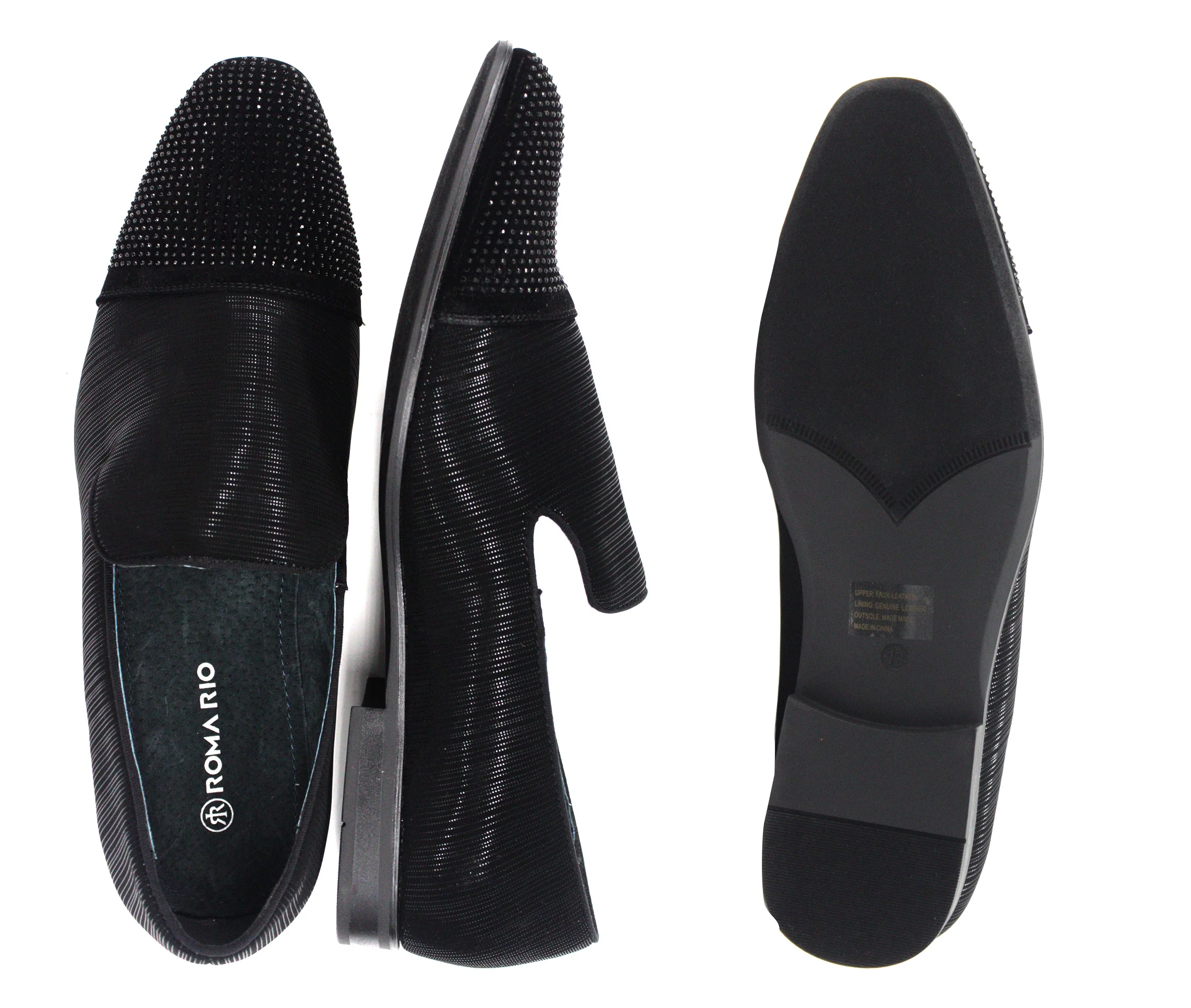 ROMA RIO,CAP TOE-SLIP ON-SHOES-5501-BLACK - Image 2