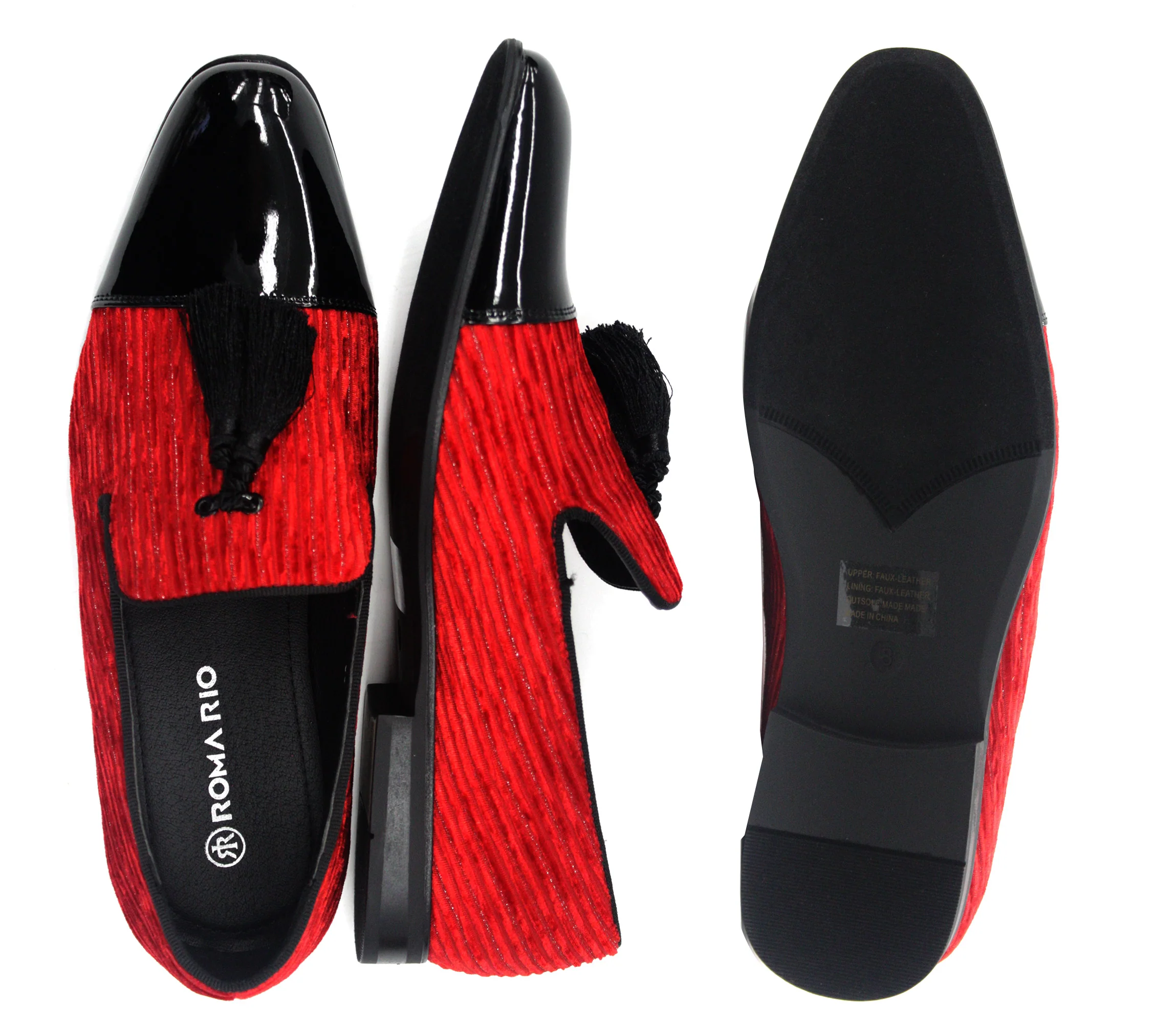 ROMA RIO,CAP TOE-SLIP ON-SHOES-5612-RED - Image 2
