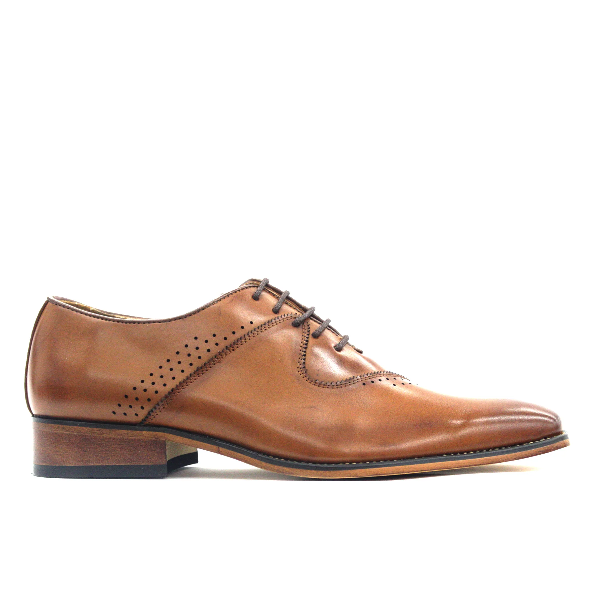 ROMA RIO,PLAIN TOE-LACE UP-SHOES-5610-TAN/BROWN - Image 2