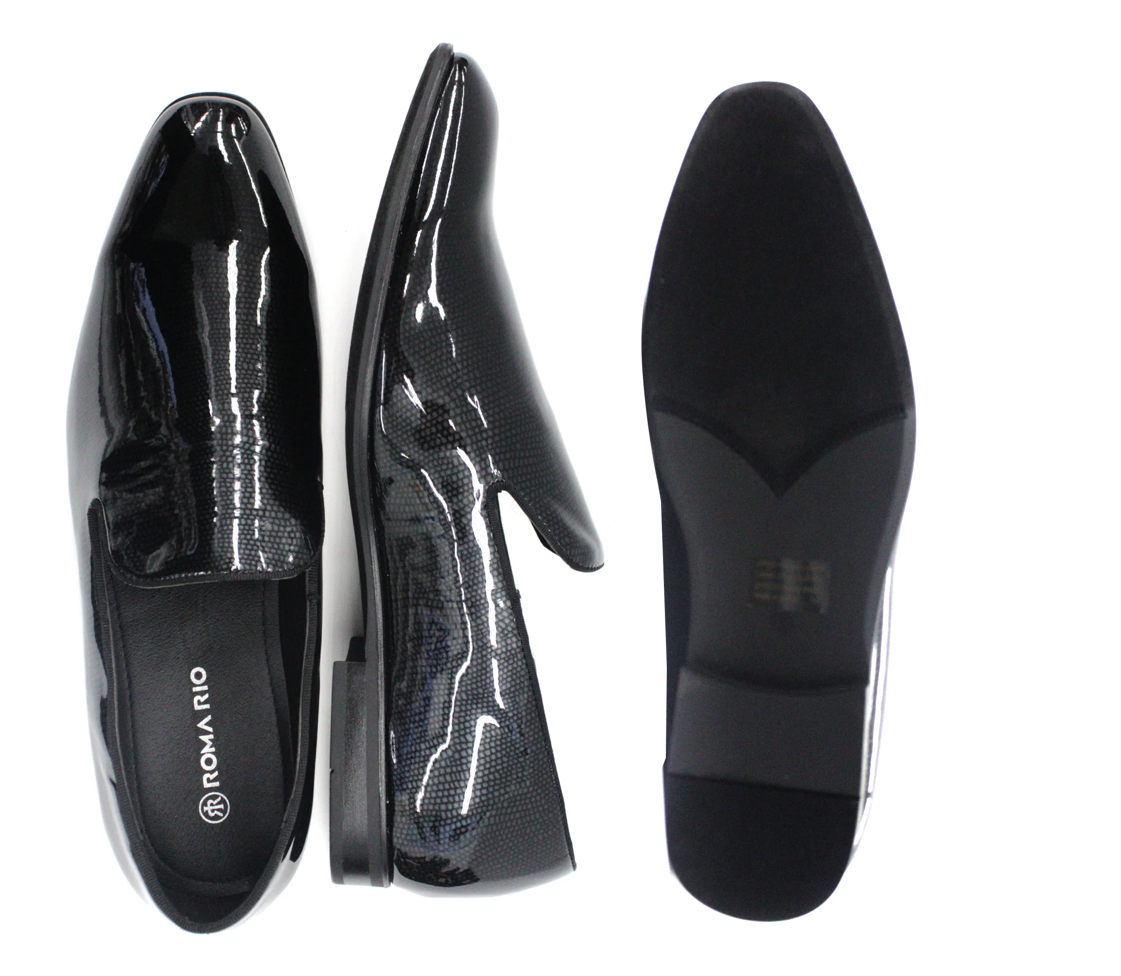 ROMA RIO,PLAIN TOE-SLIP ON-SHOES-5623-BLACK - Image 2