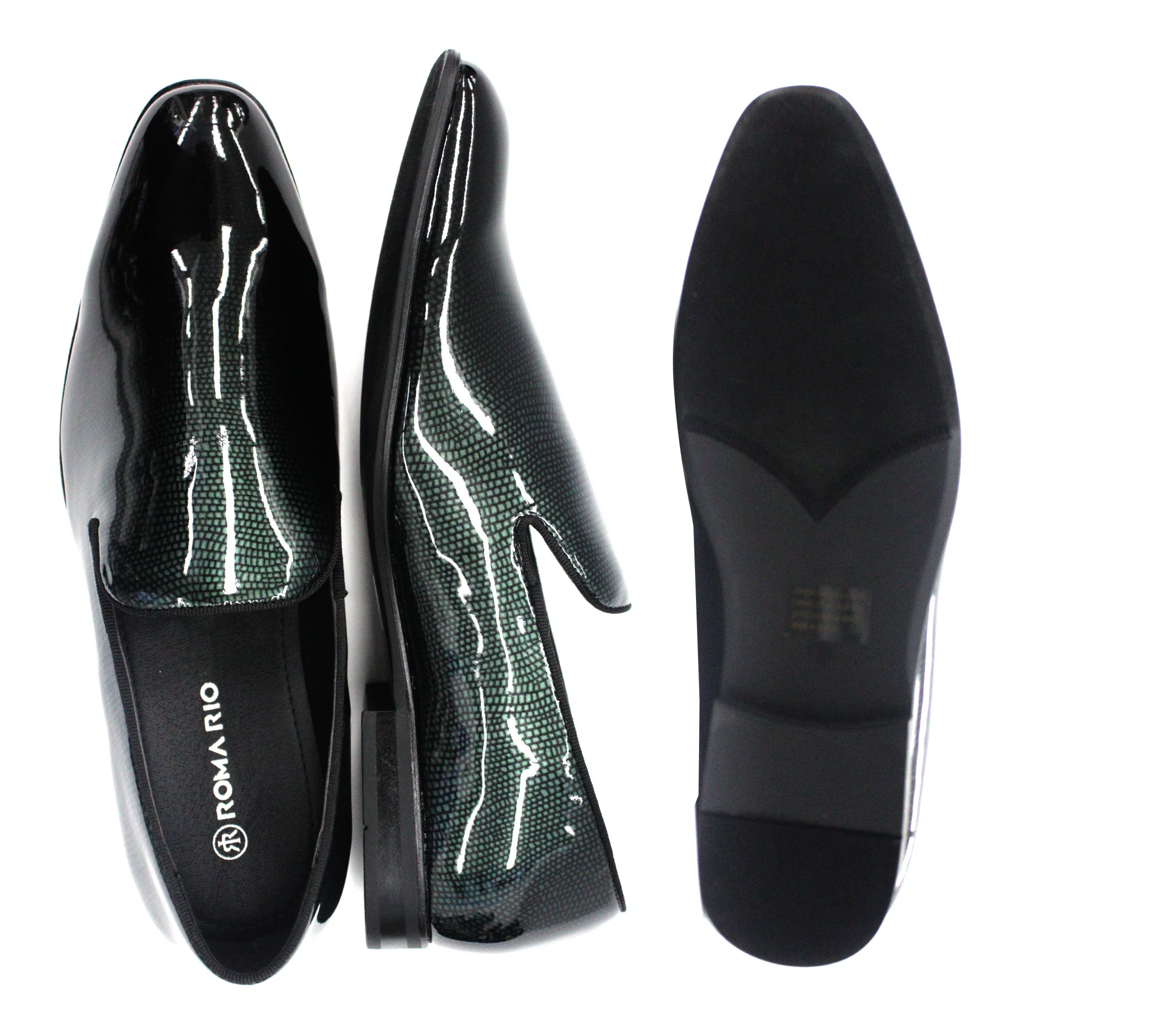 ROMA RIO,PLAIN TOE-SLIP ON-SHOES-5623-GREEN - Image 2