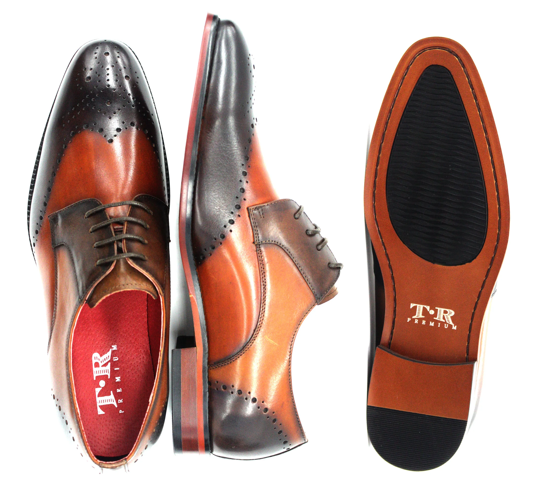 ROMA RIO,WING TIP-LACE UP-SHOES-506-BROWN - Image 2